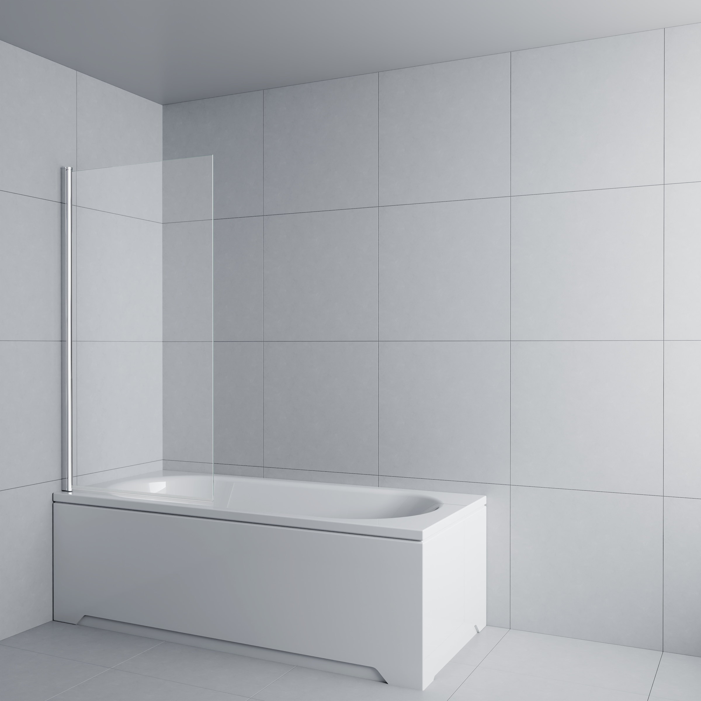 Image of welltime Badewannenaufsatz "BWA Nassau Single Clear"
