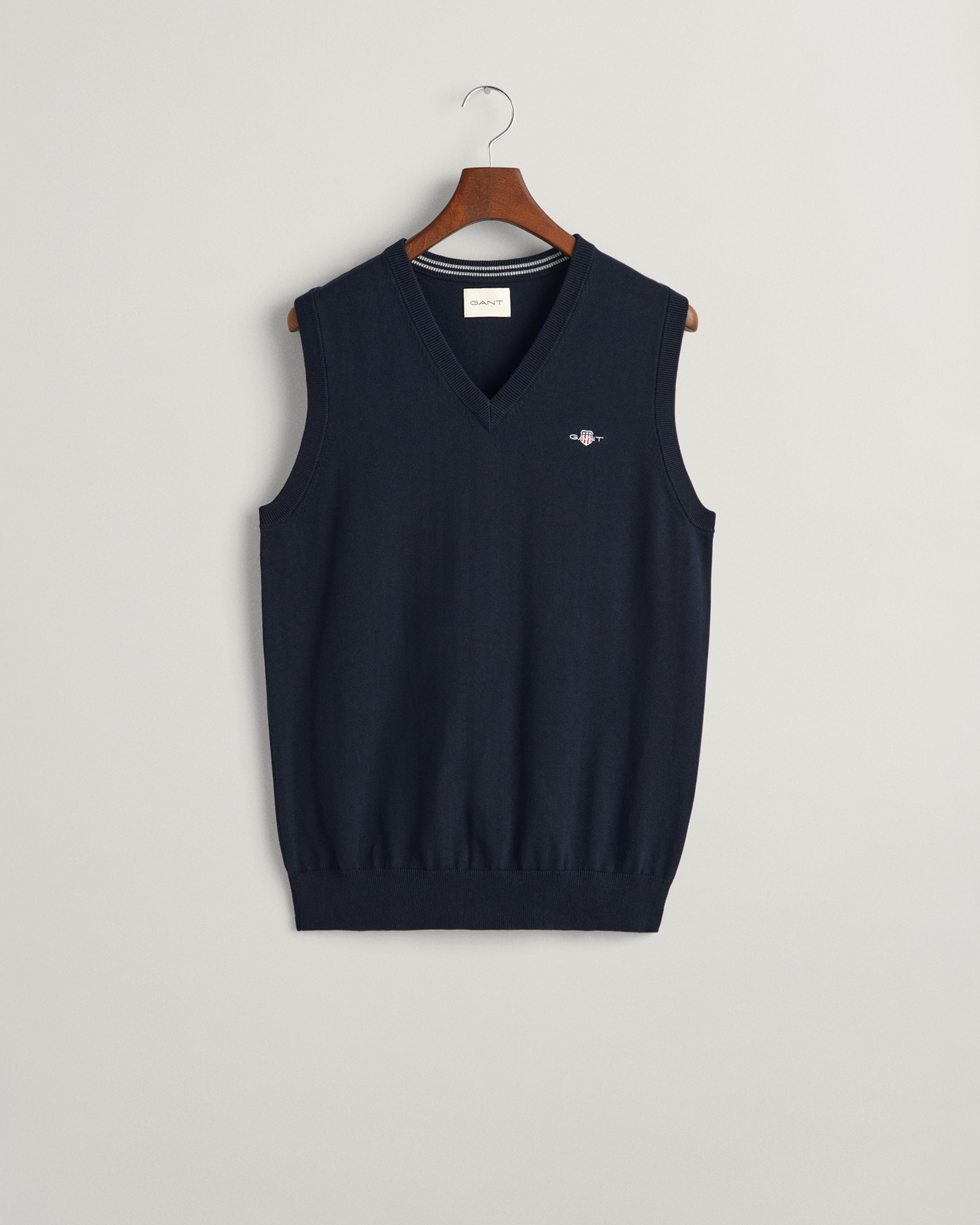 Gant Pullunder »CLASSIC COTTON SLIPOVER«, Premium Pullunder aus weicher 100% Baumwolle, Ärmellos