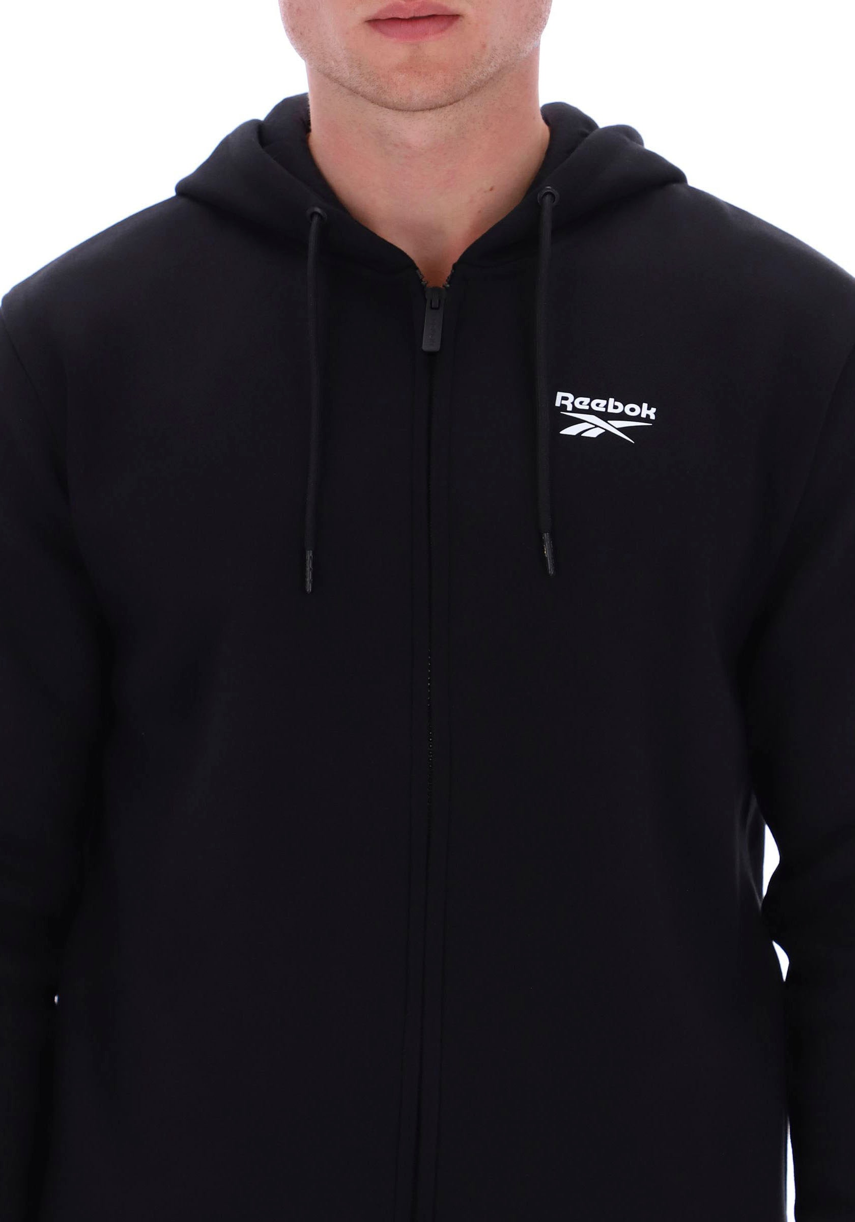 Reebok Sweat à capuche »COLTON SMALL LOGO ZIP THROUGH HOODY« 1 cuis tlg.