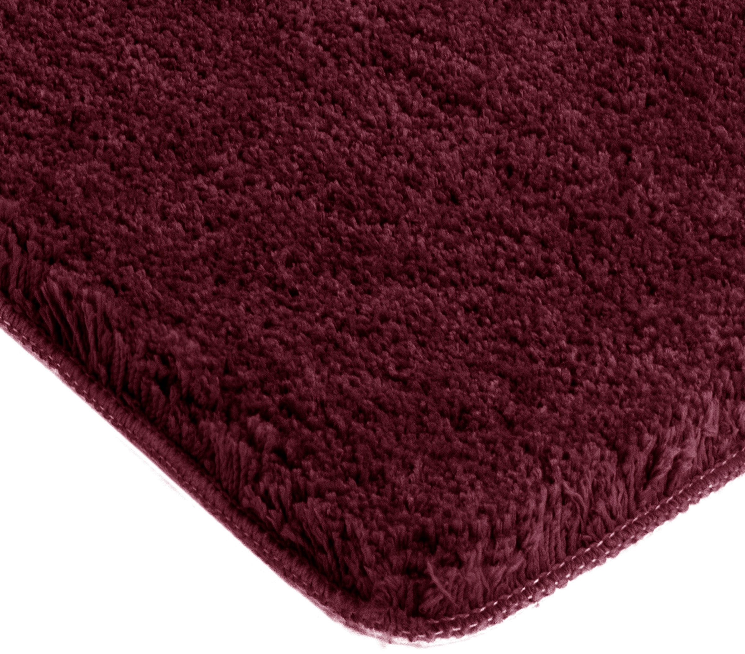 my home Badematte »Sanremo, Badvorleger, Badezimmer Teppich, sehr weich«, rutschhemmend beschichtet, fussbodenheizungsgeeignet-schnell trocknend, Badteppich, unifarben, rechteckig, rund & als 3-tlg. Set erhältlich