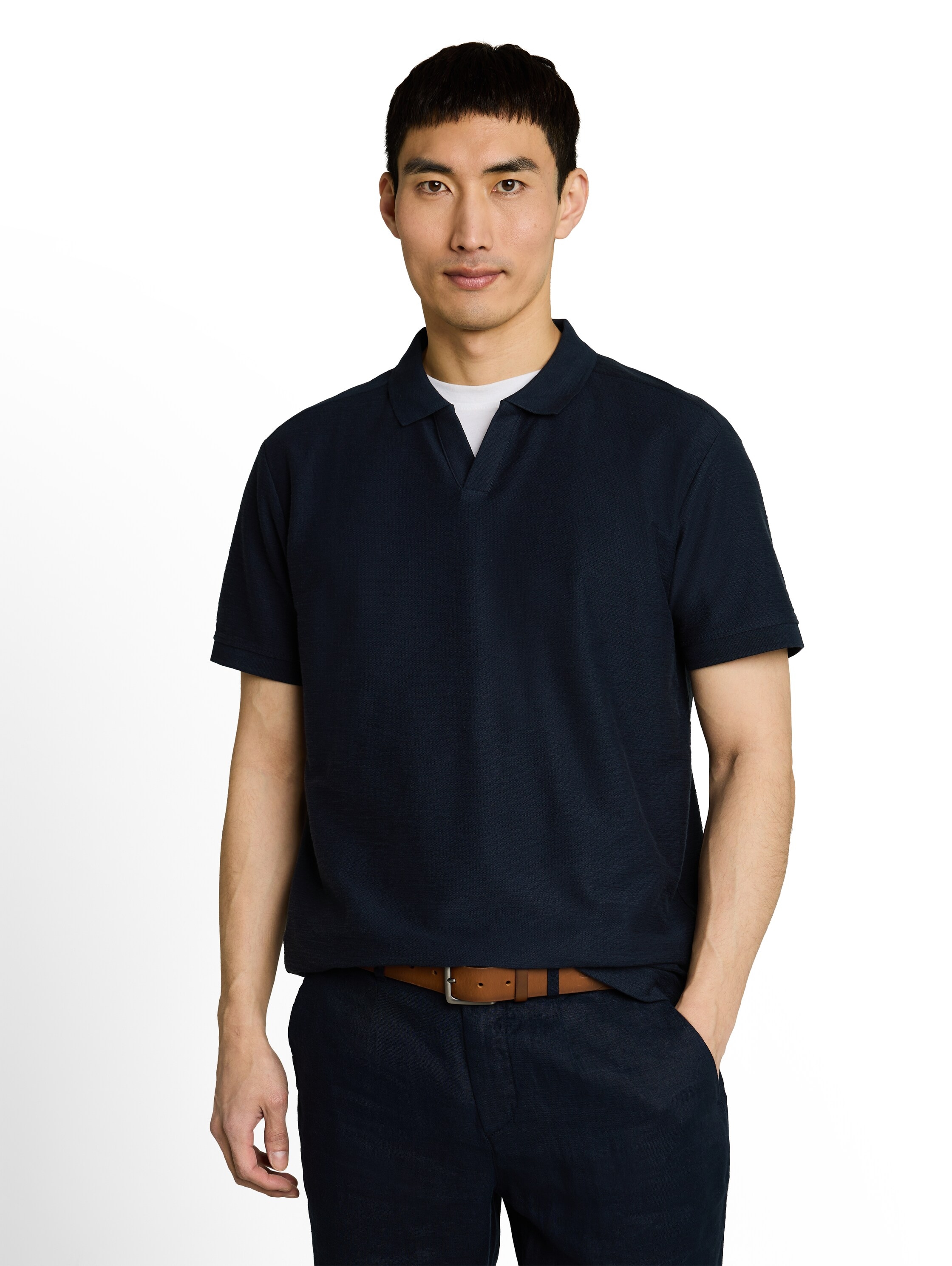 Image of TOM TAILOR Kurzarmshirt mit Polokragen