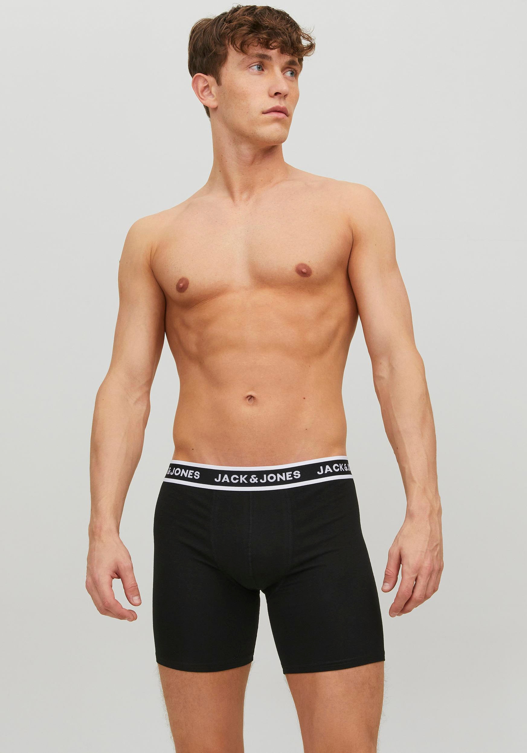 Jack & Jones Boxershorts »JACSOLID BOXER BRIEFS 3 PACK NOOS«, (Packung, 3 St.)