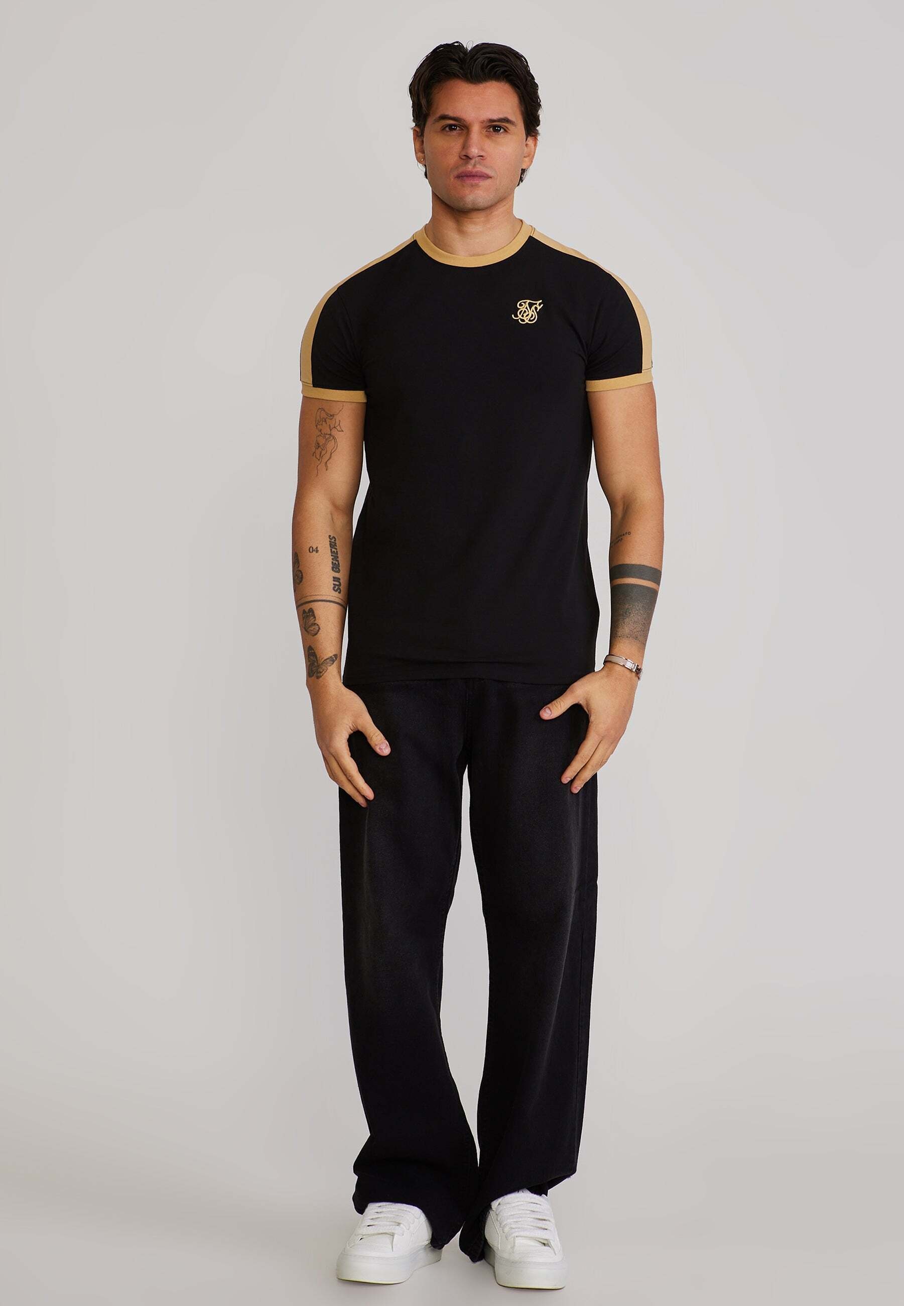 Siksilk T-Shirt »Siksilk T-Shirt Stripe Ringer«