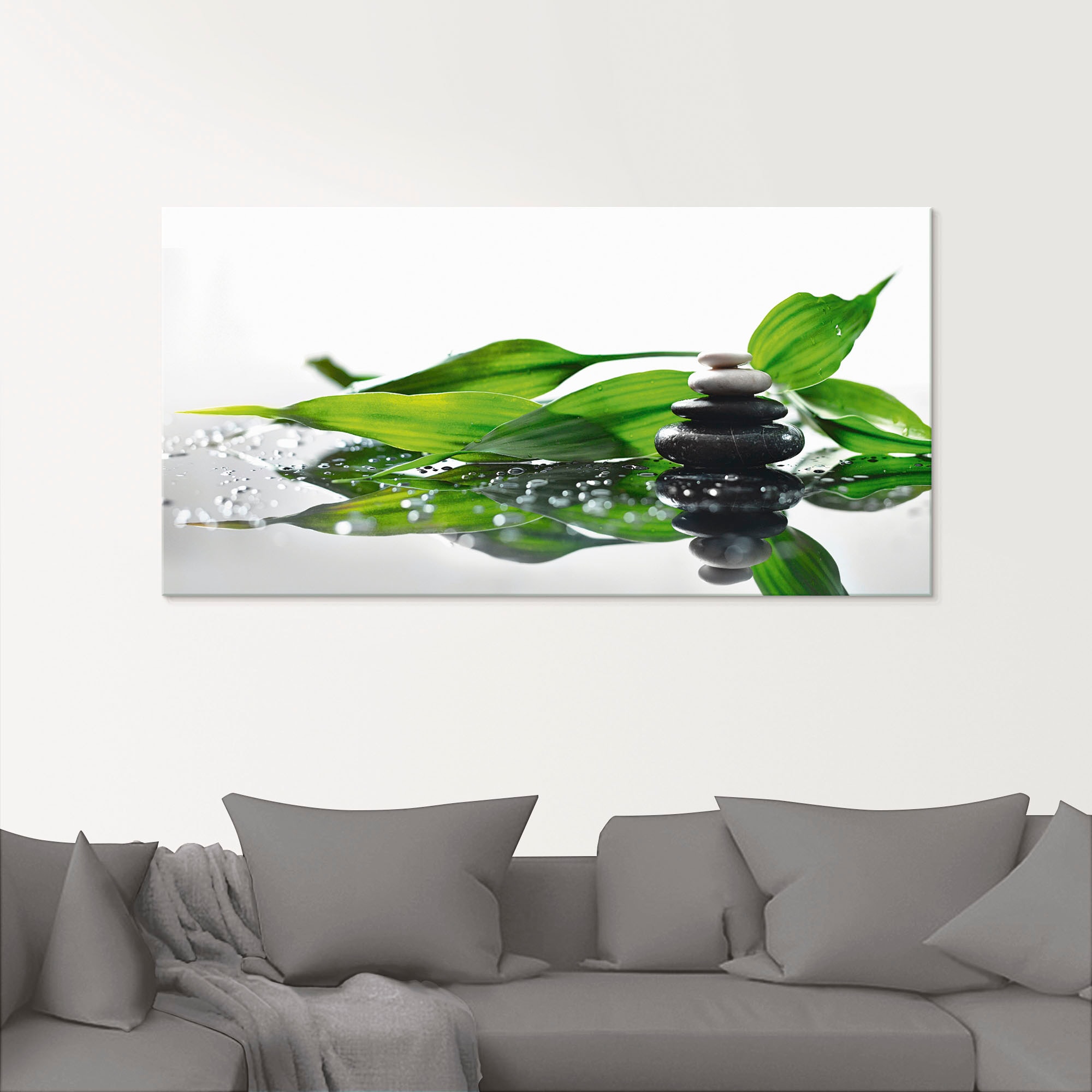 Artland Glasbild »Spa mit Steinen und Bambus«, Zen, (1 St.), in verschiedenen Grössen