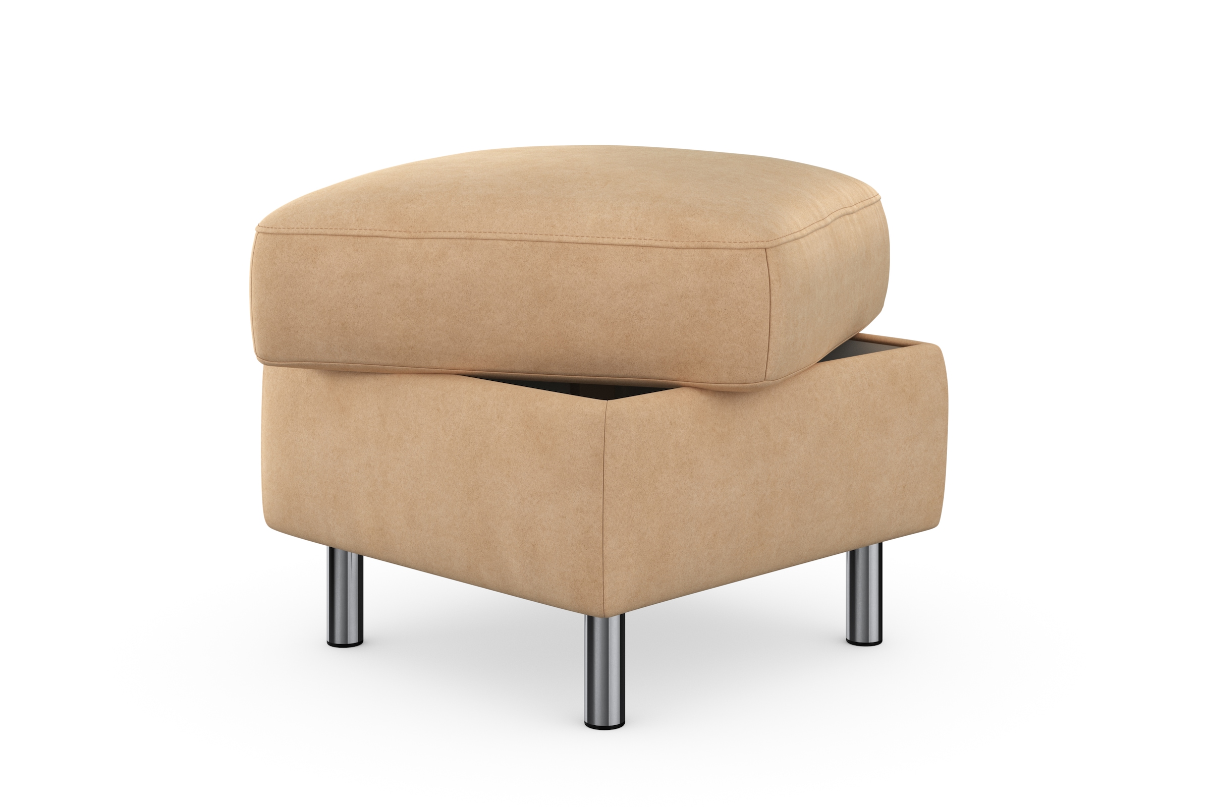 sit&more Stauraumhocker »Sinatra« Sitzfläche ist abnehmbar, chromfarbene Metallfüsse