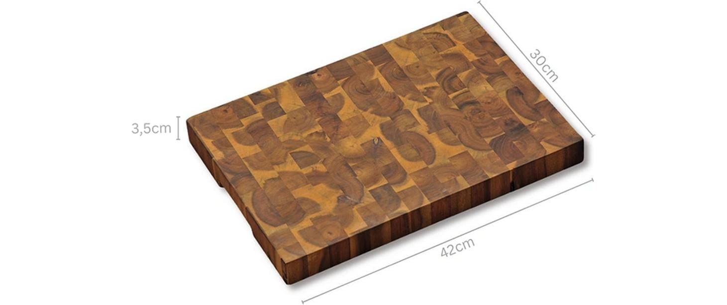 Image of KESPER Schneidebrett "Schneidebrett, Akazie, Stirnholz, FSC" mit Griffmulden