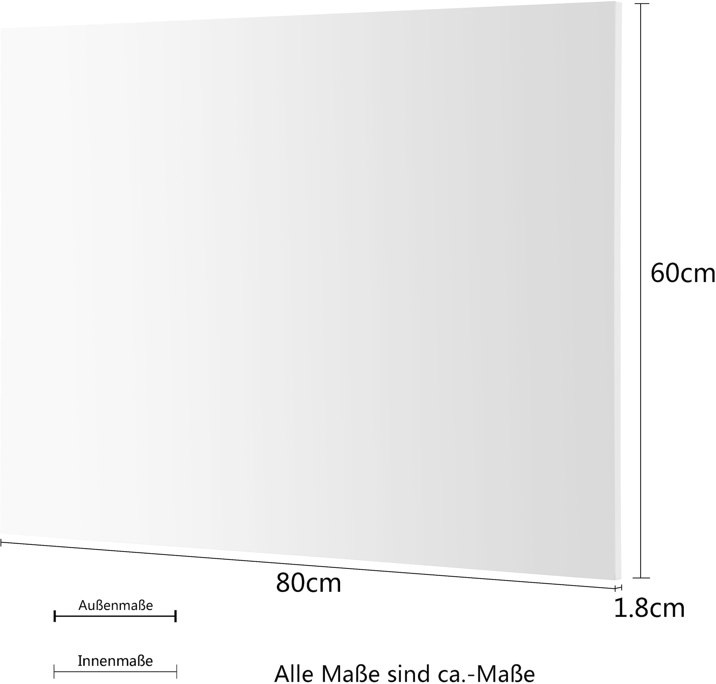welltime Miroir de salle de bain »Florenz« in drei Breiten (60cm,80cm,100cm)