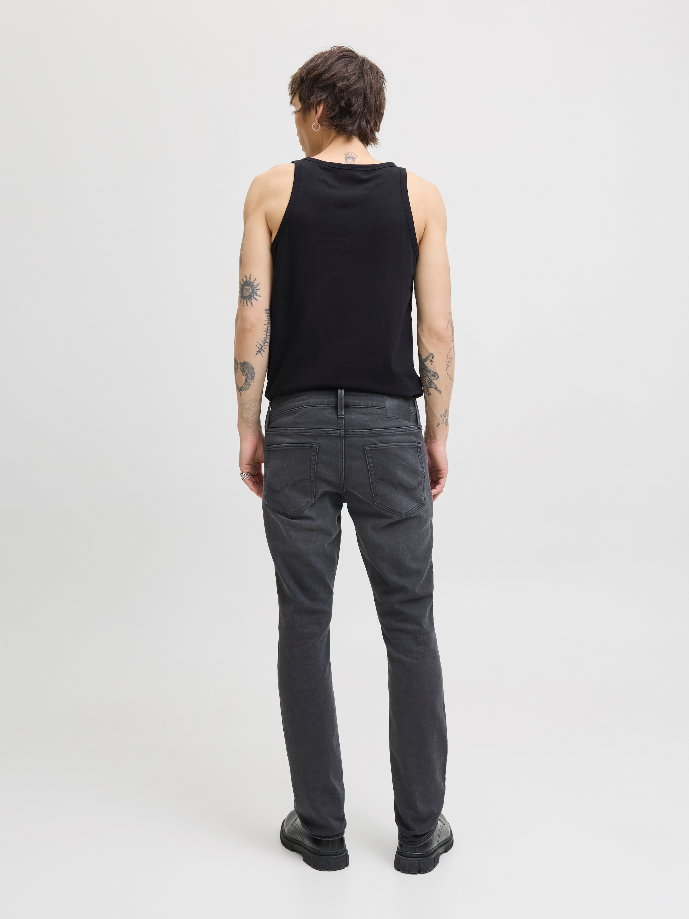 Jack & Jones Jeans taille basse »JJIMIKE mit Stretch, Used-Look und bequemer Passform« mit Abriebeffekten