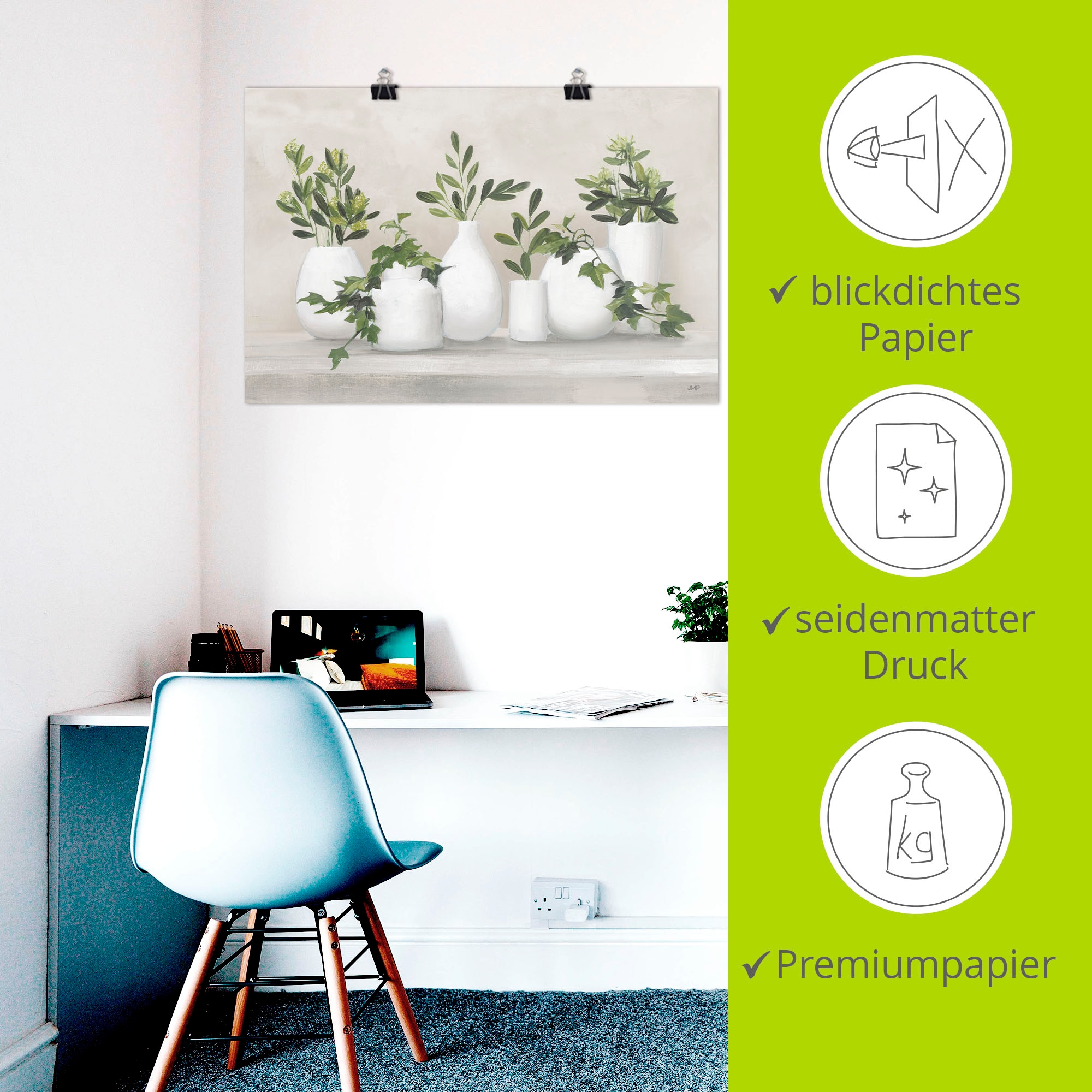 Artland Wandbild »Plant Life IV« Vasen & Töpfe 1 Stk. tlg. als Alubild, Leinwandbild, Poster, Wandaufkleber in verschied. Grössen