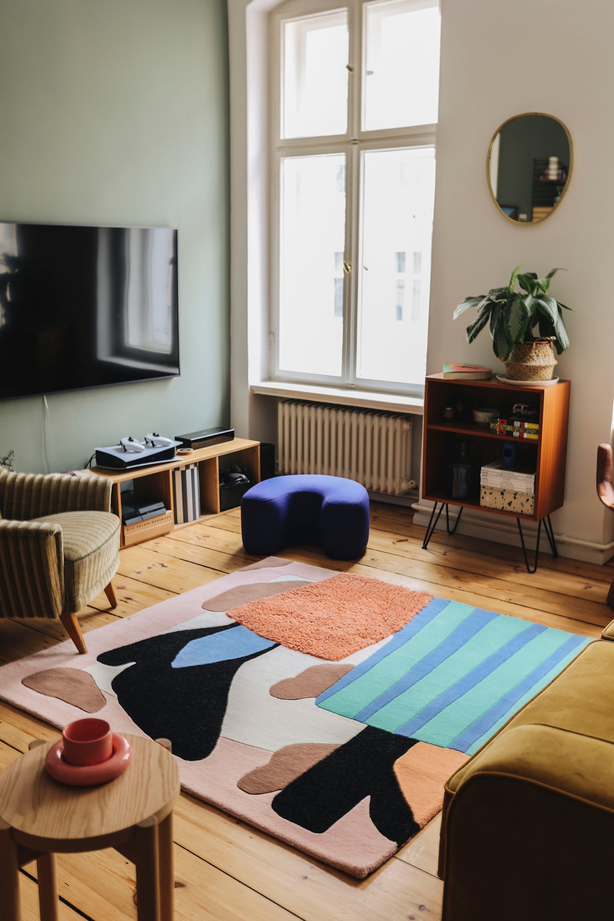 TOM TAILOR HOME Designteppich »Bings Do a little dance«, rechteckig, 10 mm Höhe, Kurzflor, reine Wolle, modernes Design