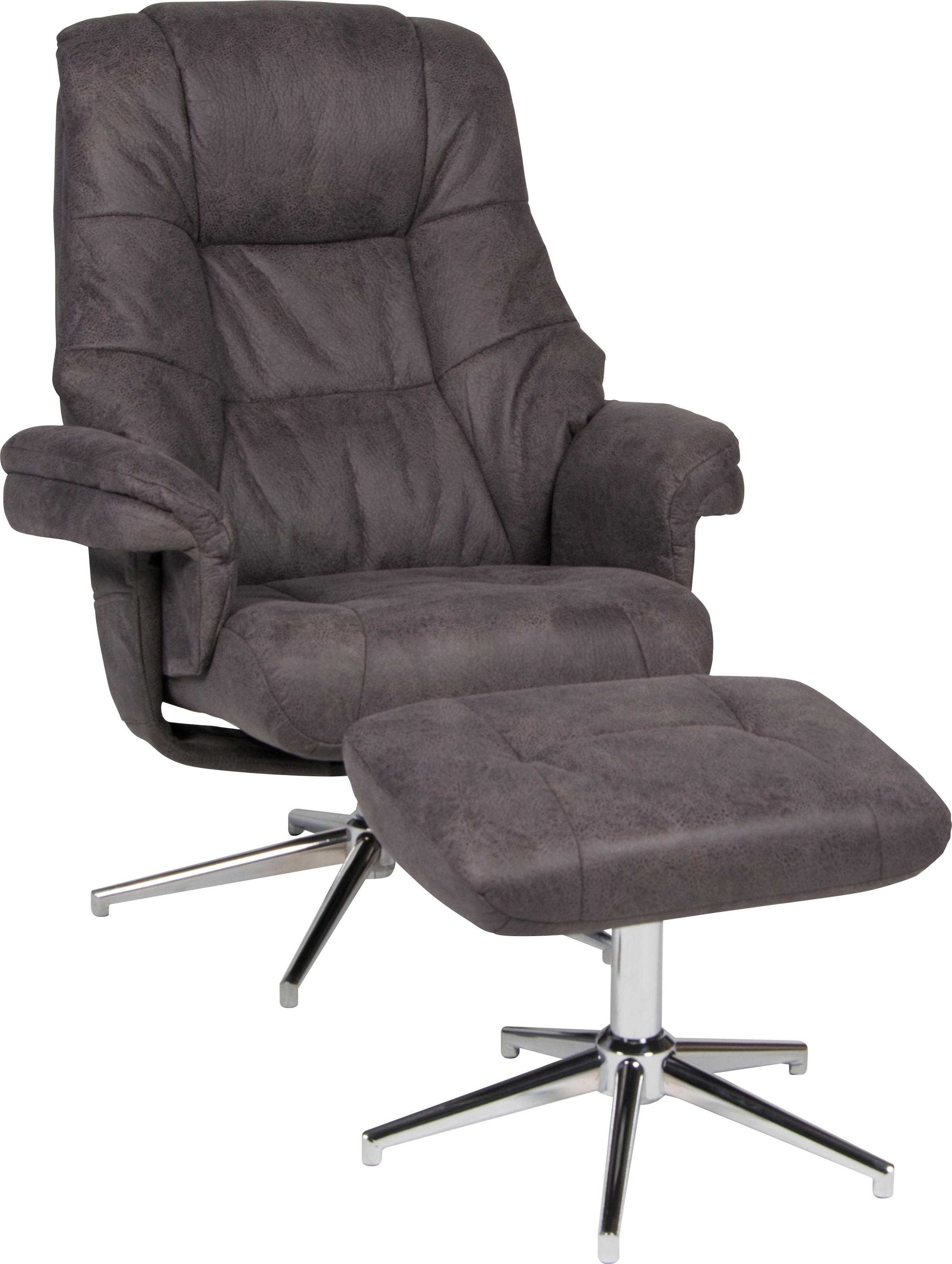 Duo Collection Fauteuil TV »Burnaby« avec tabouret et fonction relax, pivotant à 360 degrés