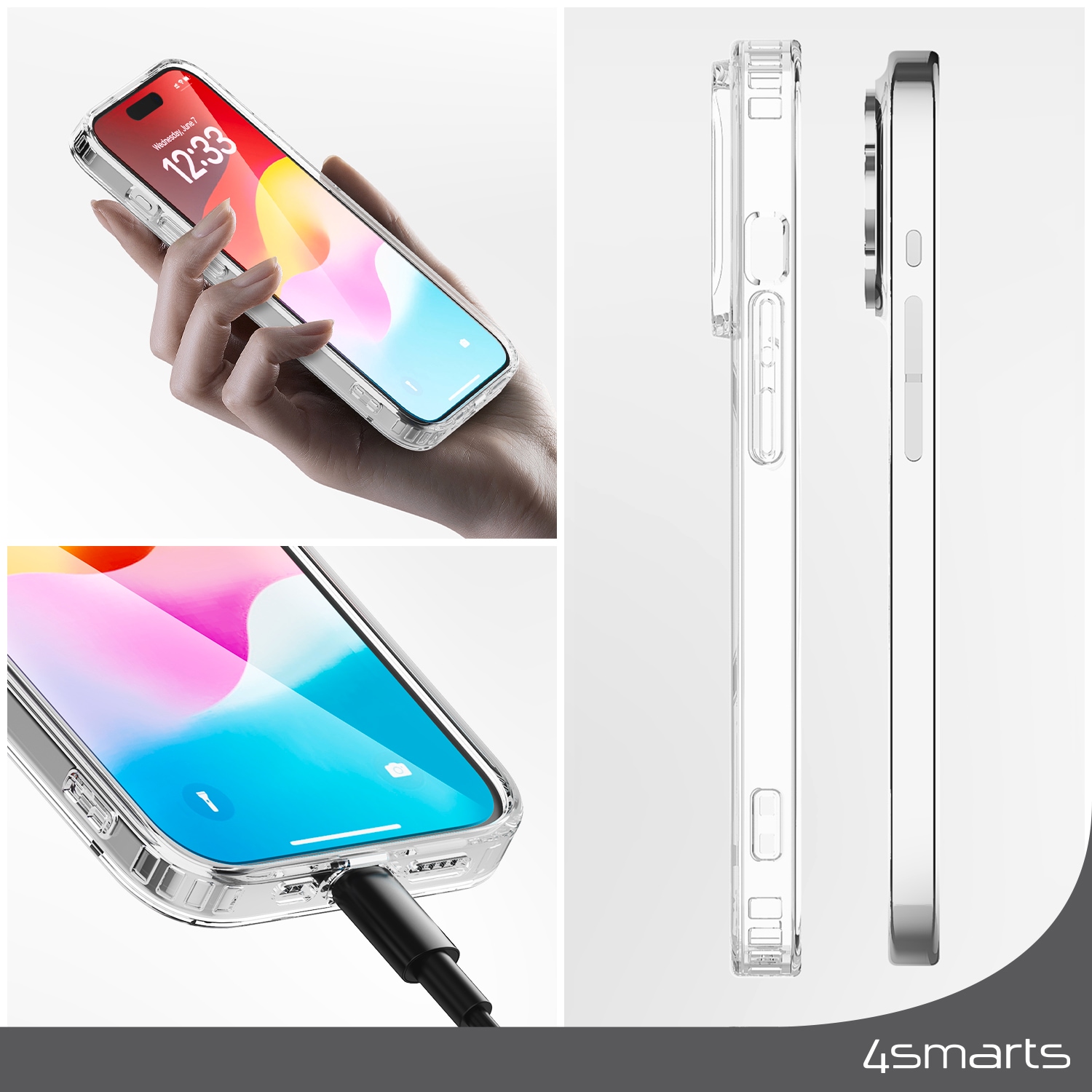 4smarts Backcover »360° Protection Set«, Apple iPhone 15, für iPhone 15
