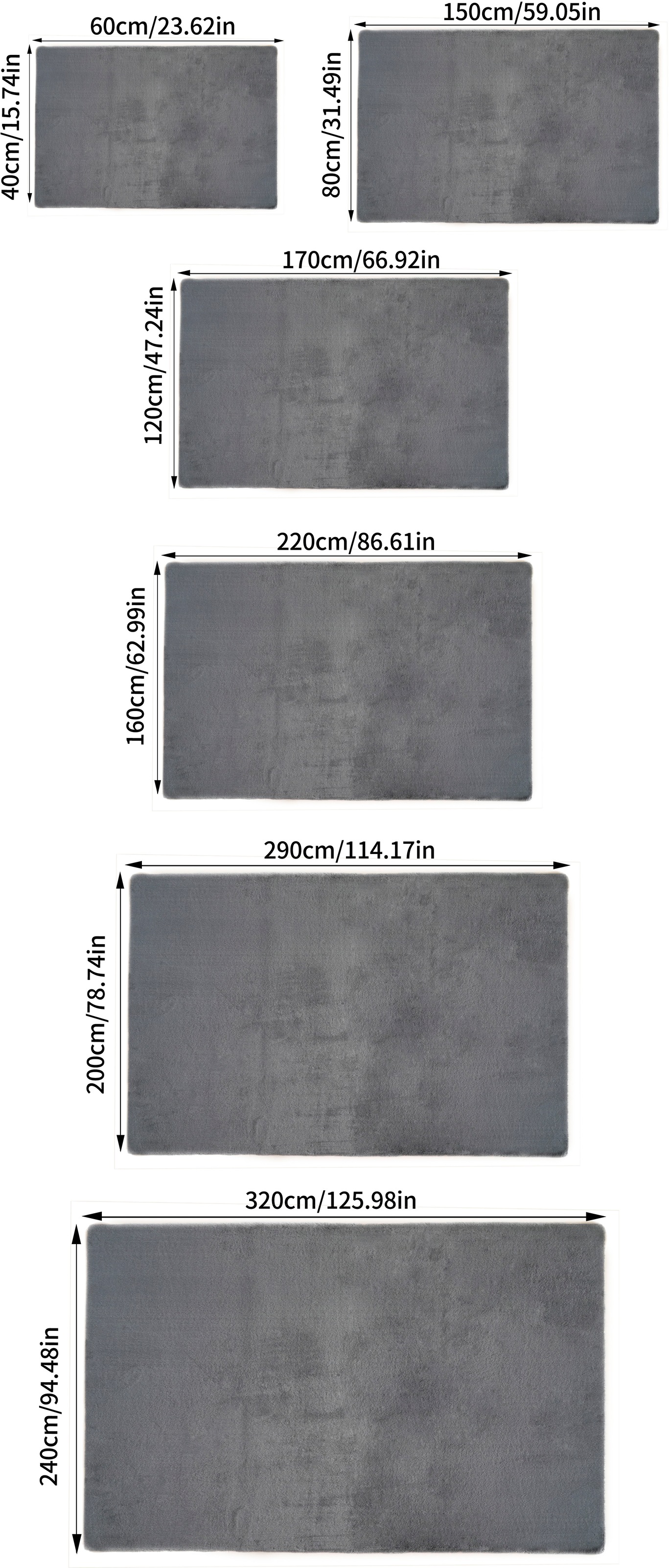 Bruno Banani Fellteppich »Rabbit 2, Kunstfell Teppich, Modern«, rechteckig, 25 mm Höhe, Kaninchenfell-Haptik, sehr weich, Wohnzimmer, Schlafzimmer, Esszimmer
