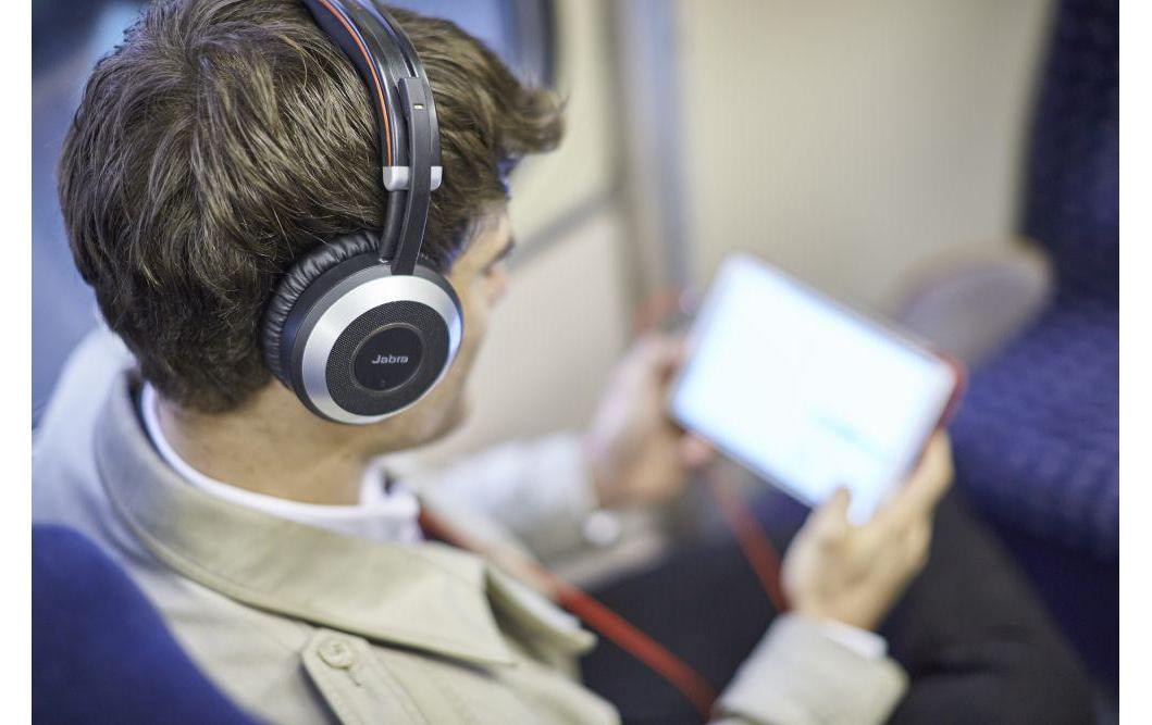 Jabra Headset »Evolve 80 UC Duo«, Active Noise Cancelling (ANC)