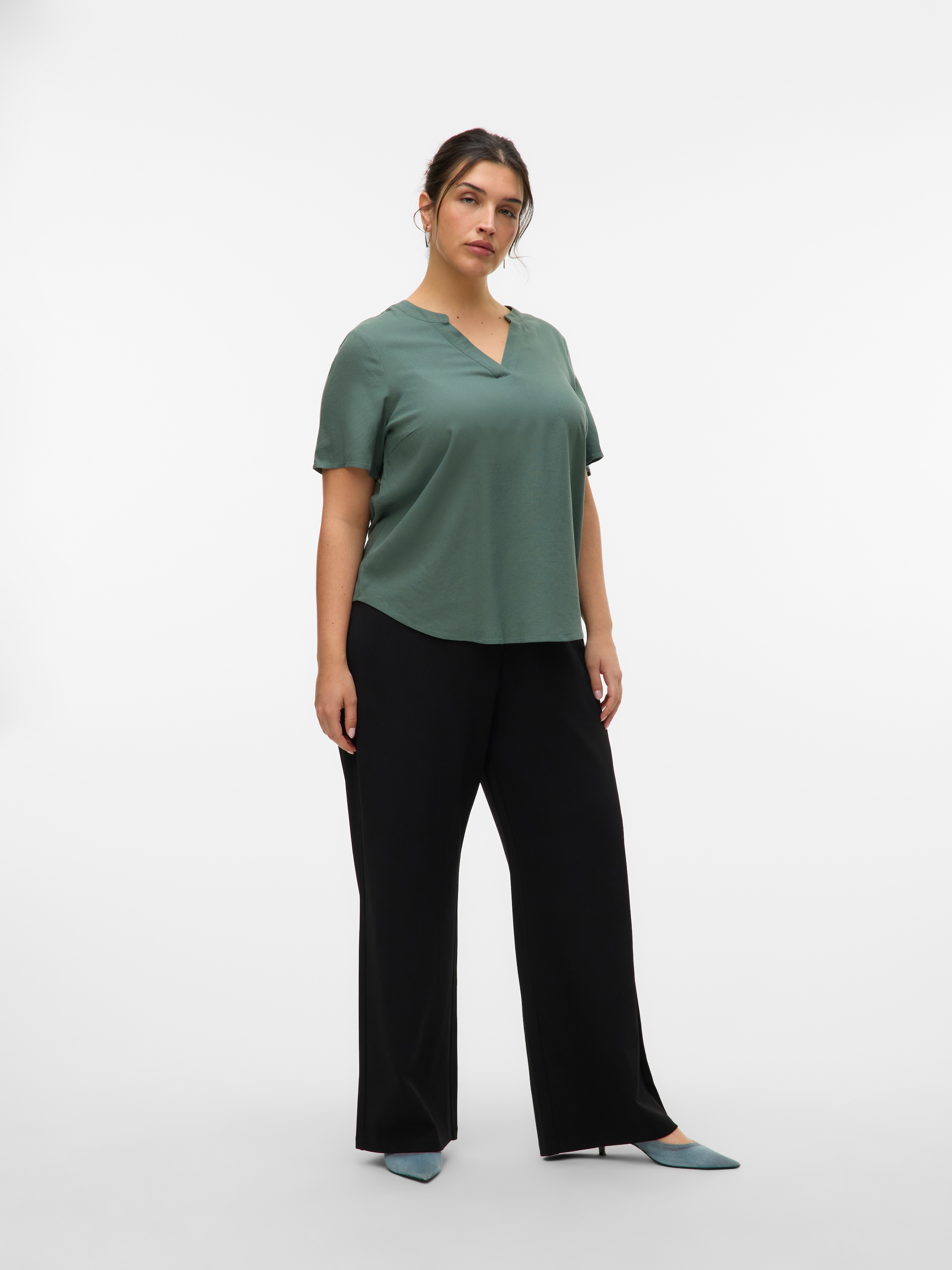 Vero Moda Curve Anzughose »VMCBERLIN ZAMIRA MW WIDE PANT CUR«