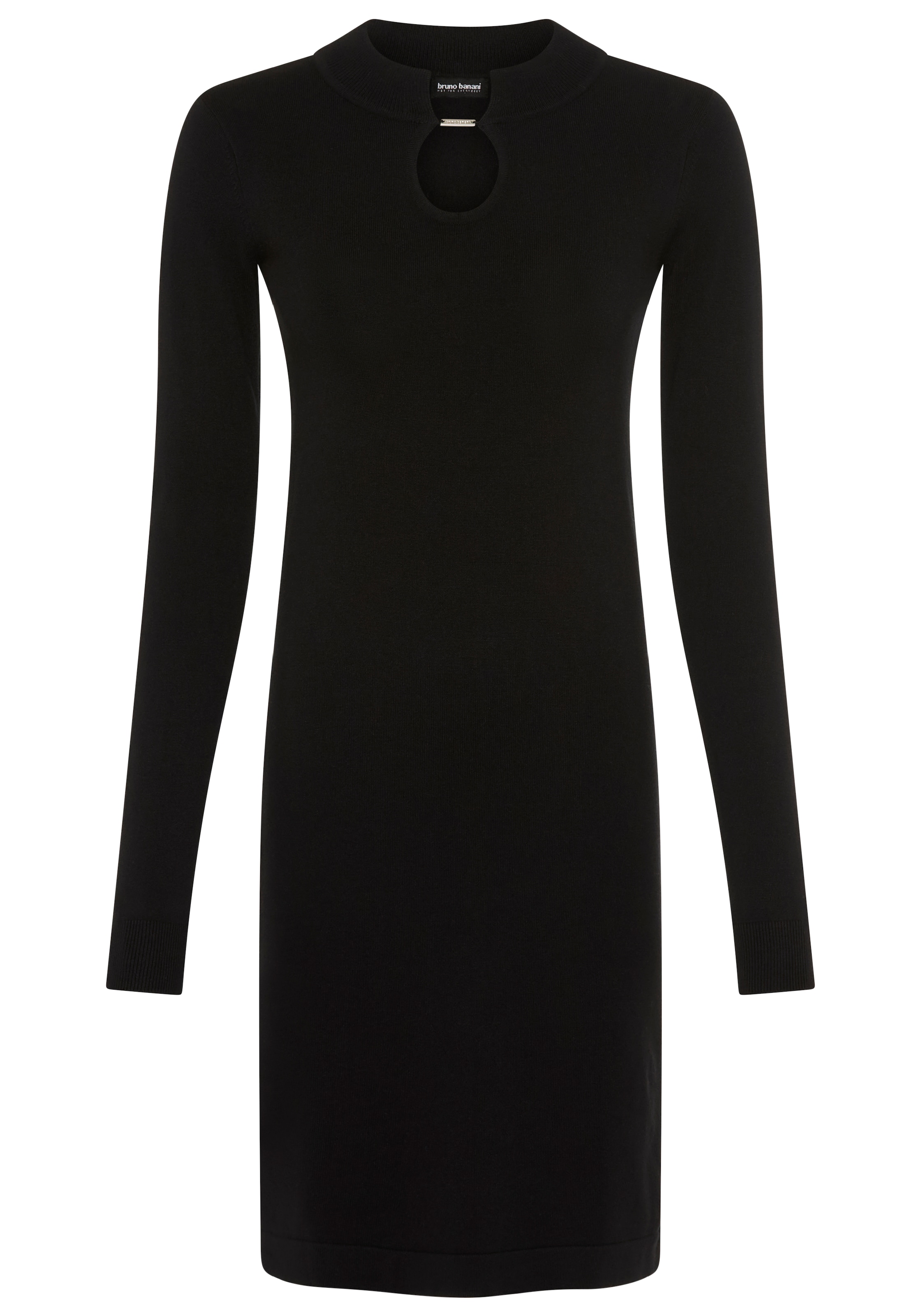 Bruno Banani Robe en tricot Sans poches également en grandes tailles, coupe ajustée, manches longues avec poignets