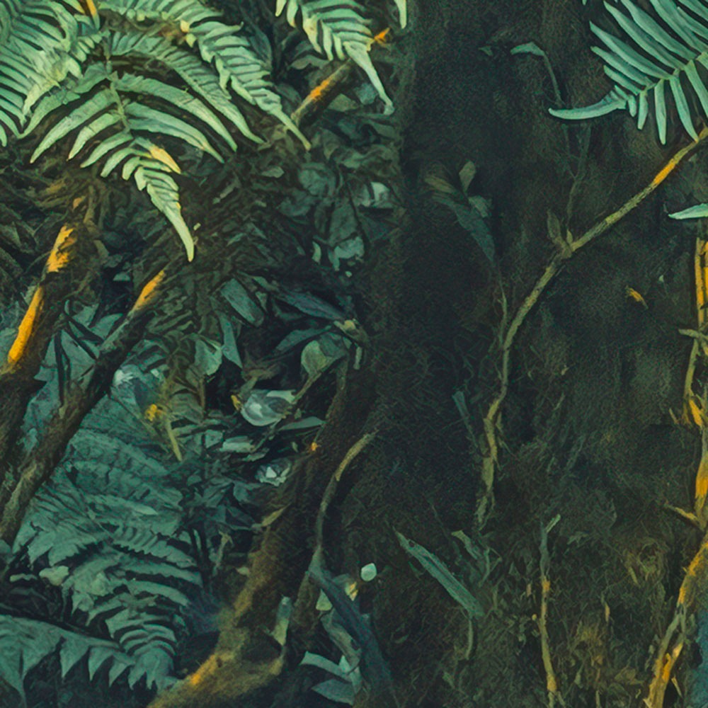 Komar Fototapete »Digitaldruck Vlies -  Jungle Lands - Grösse 400 x 250 cm« bedruckt glatt Wohnzimmer, Schlafzimmer