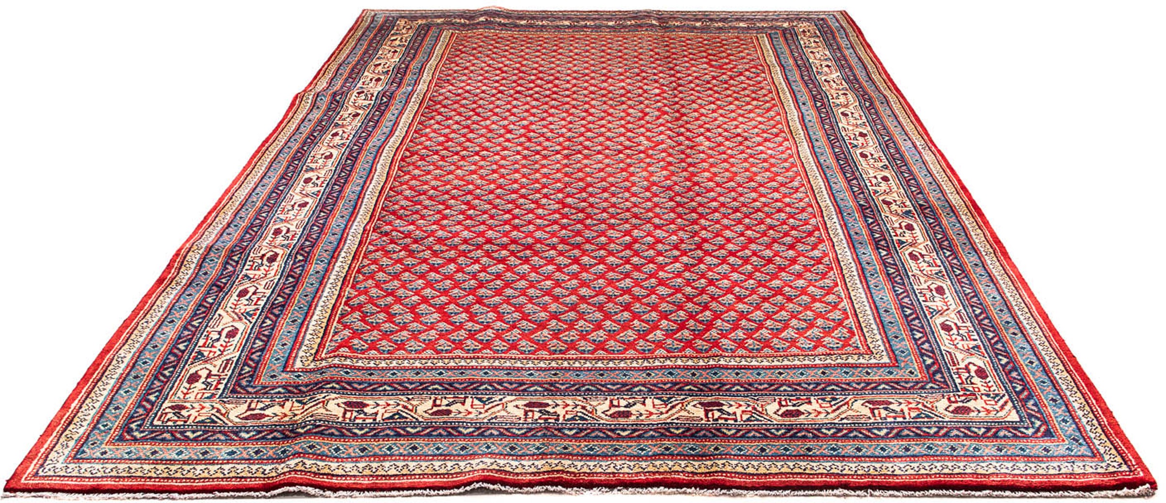 Image of morgenland Orientteppich »Perser - Mir - 308 x 207 cm - rot«, rechteckig, 10 mm Höhe, Wohnzimmer, Handgeknüpft, Einzelstück mit Zertifikat bei Ackermann Versand Schweiz
