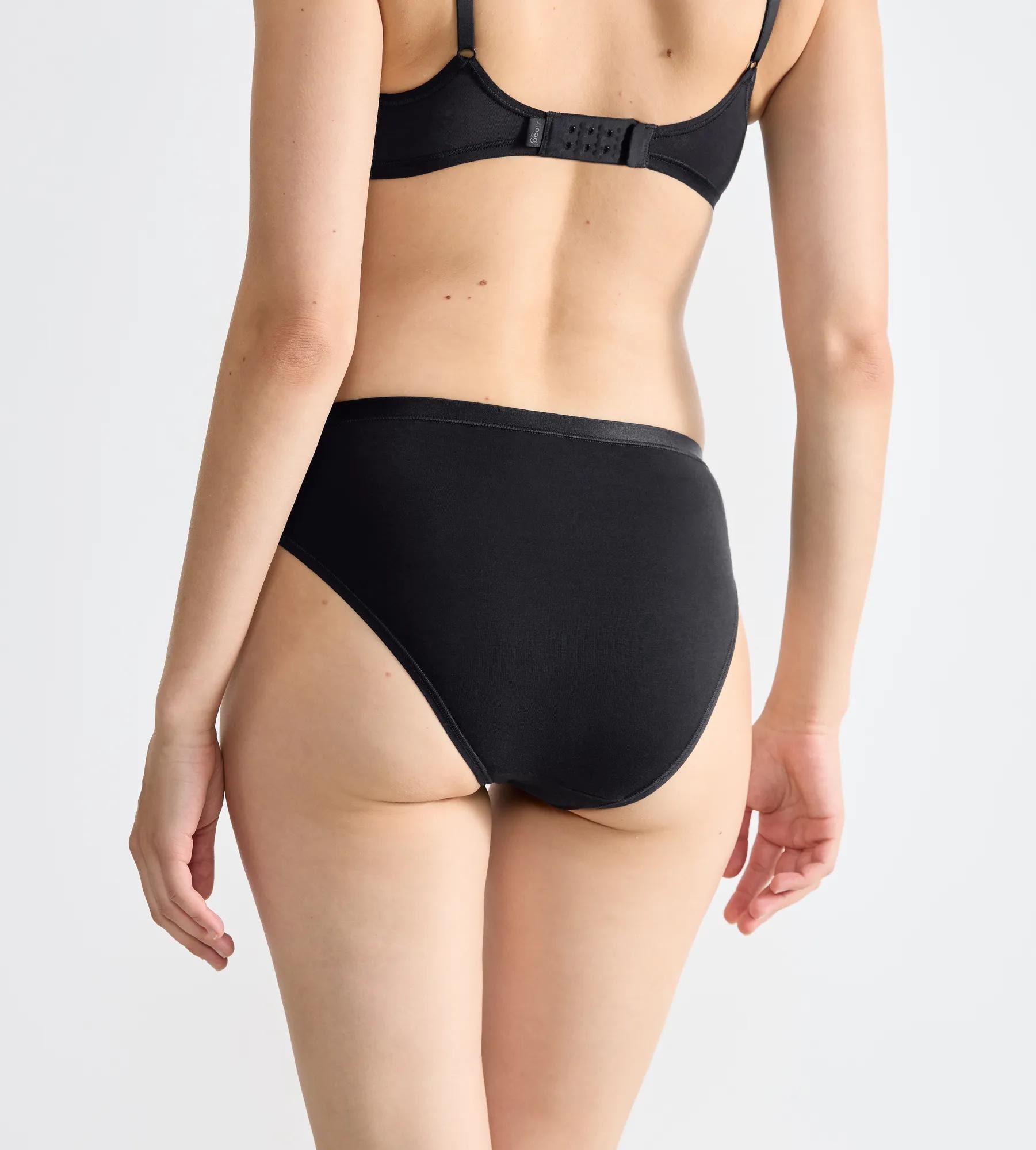 sloggi Tai-Slip »GO Daily Cotton« 3er Pack,  Glanz-Effekt Details, hoher Beinausschnitt, weich, elastisch