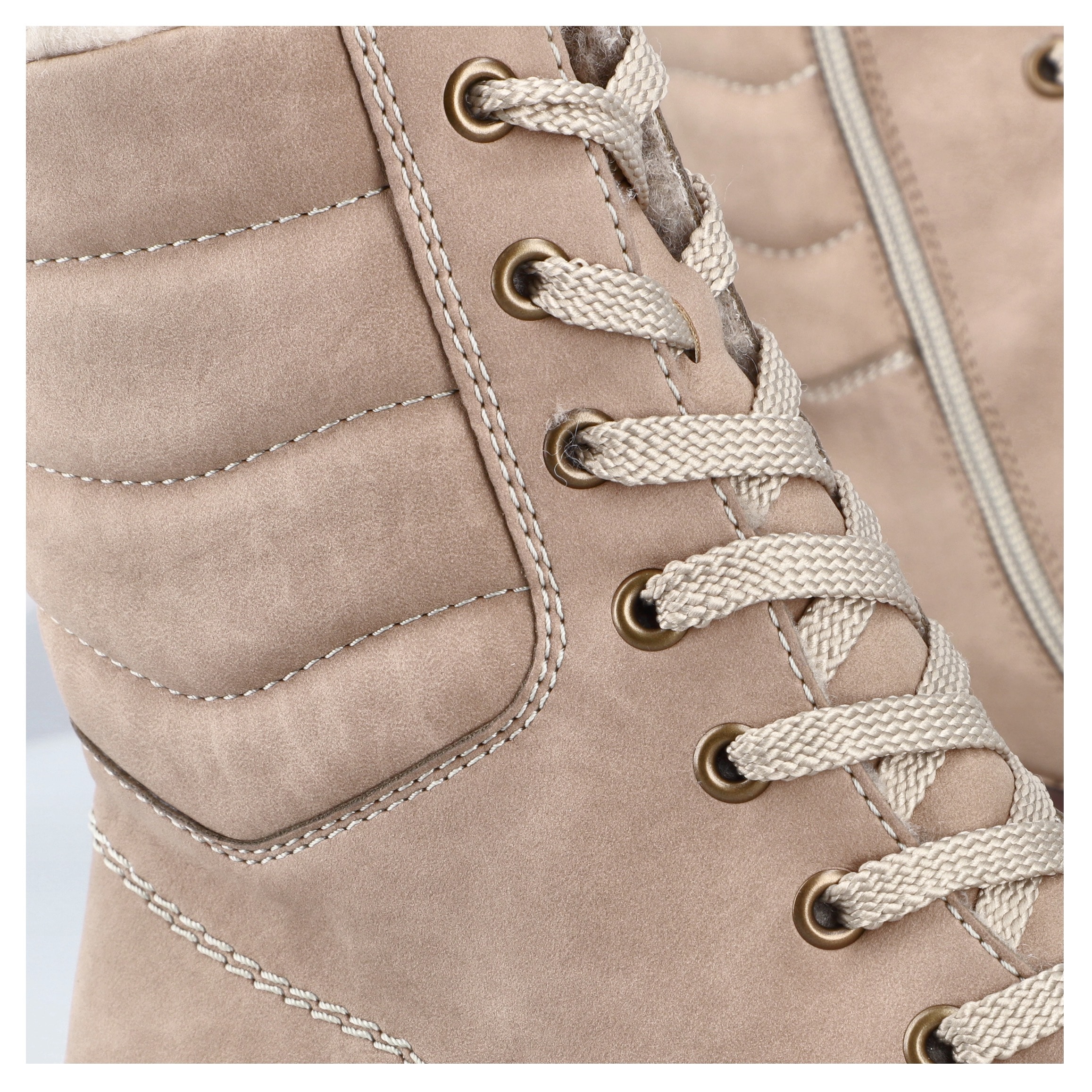 Rieker Winterstiefelette, Winterboots, Schnürboots, Profilsohle, mit Innenreissverschluss