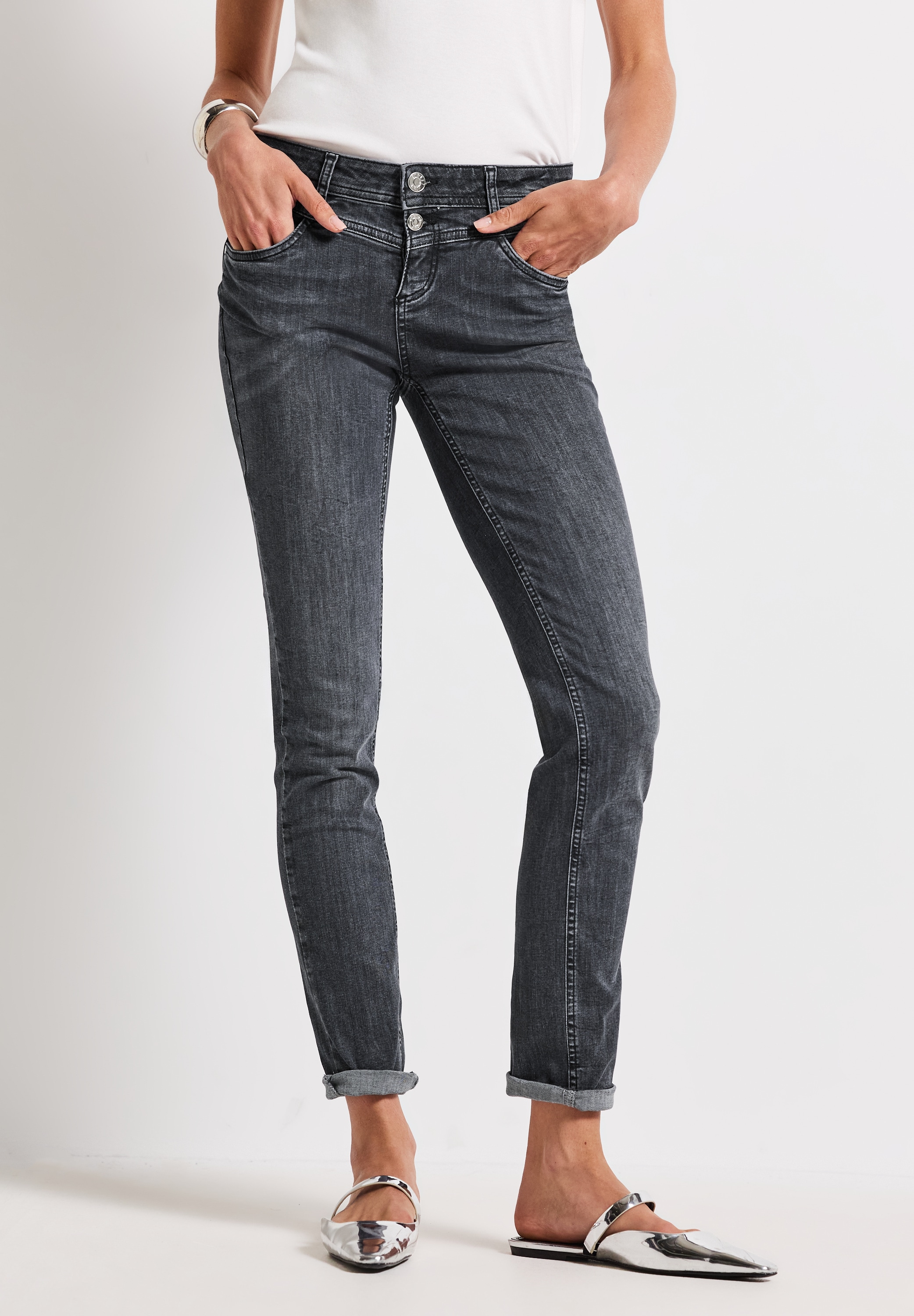 Image of STREET ONE Regular-fit-Jeans "Style Jane" im Five-Pocket Style