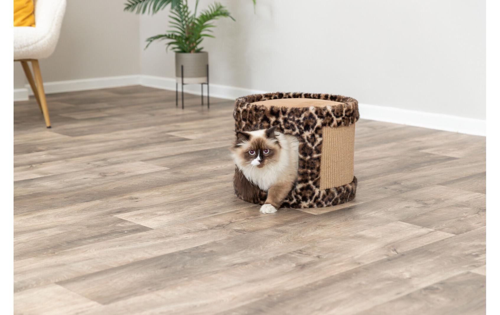TRIXIE Lit pour animal »Rückzugsort Leo ø 38 x 30 cm« Peluche