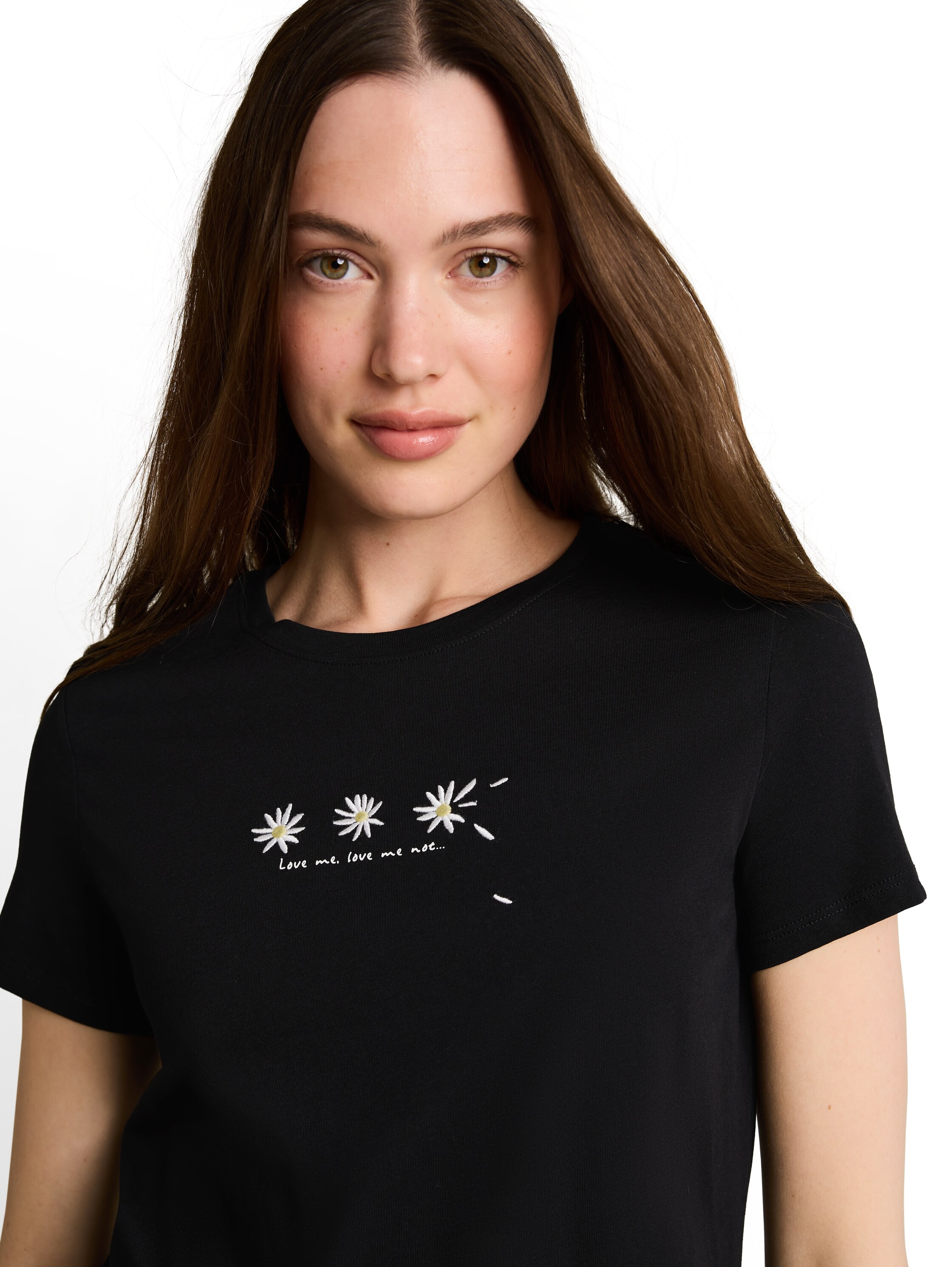 TOM TAILOR Denim T-shirt à manches courtes T-shirt d'été avec broderie