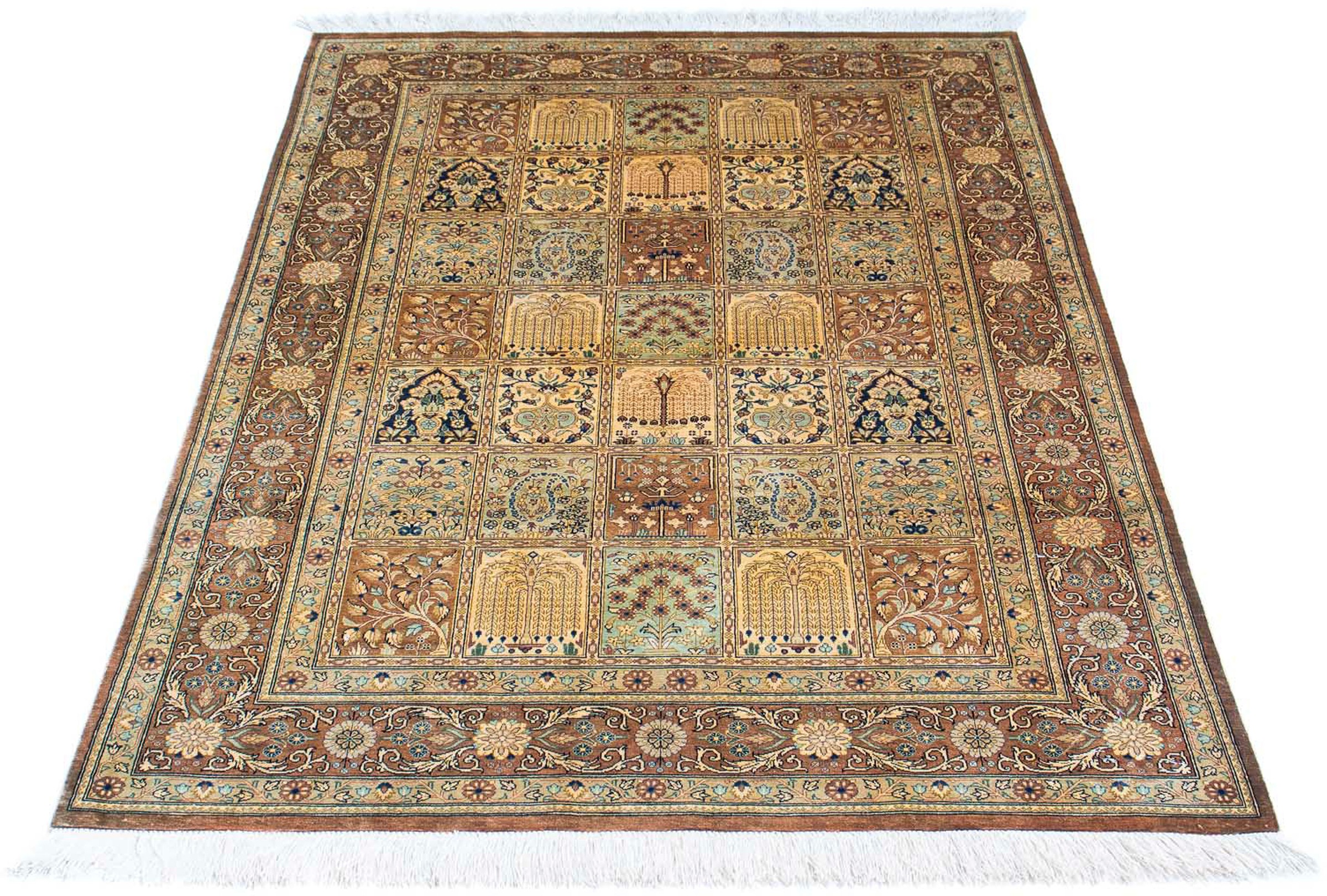 Image of morgenland Orientteppich »Perser - Ghom - 149 x 96 cm - mehrfarbig«, rechteckig, 10 mm Höhe, Wohnzimmer, Handgeknüpft, Einzelstück mit Zertifikat bei Ackermann Versand Schweiz