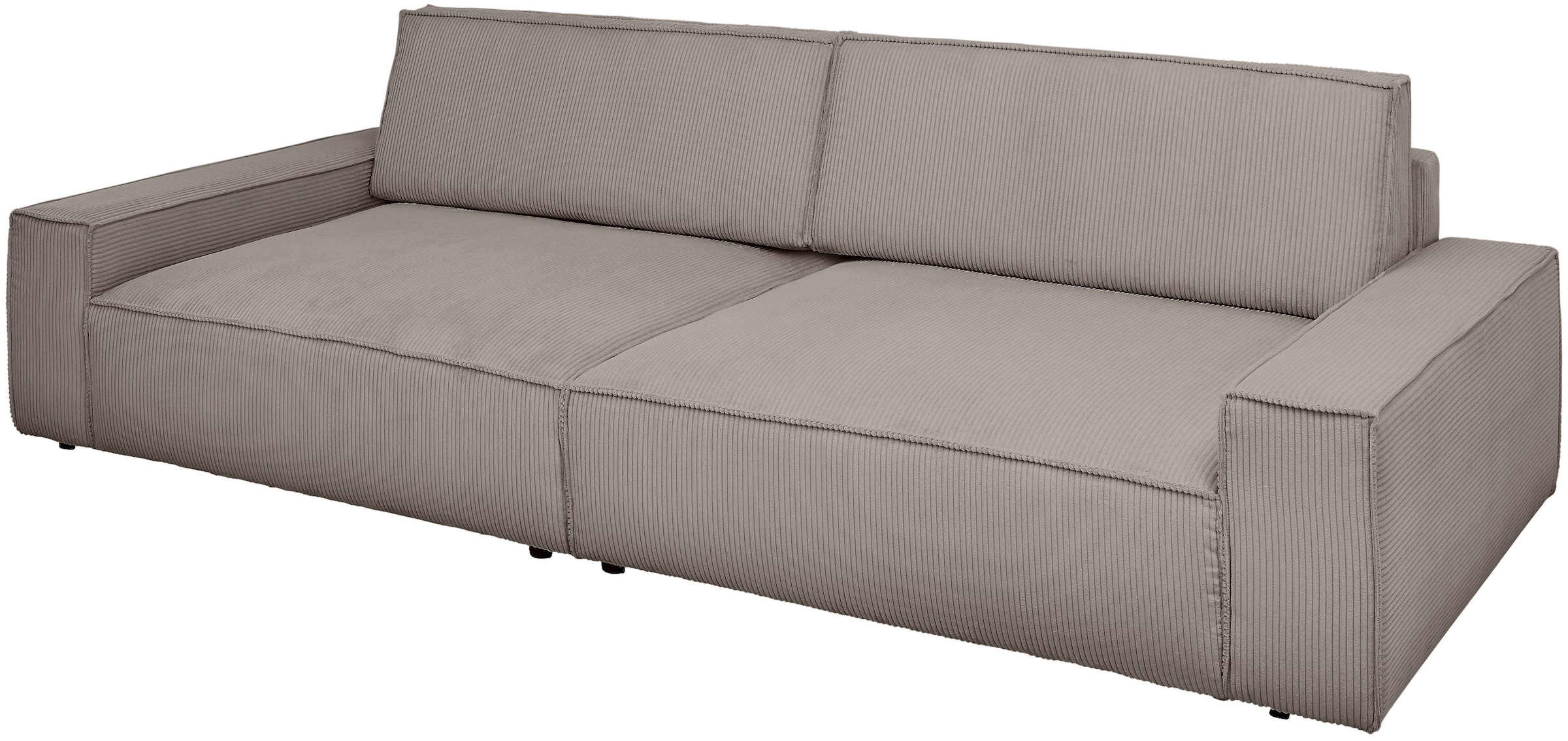 GOODproduct Big-Sofa »SHERWOOD XXL Cord, Big-Sofa (316cm), extra tiefe Sitzfläche 95 cm« bequemer Sitzkomfort, Cord u. Leinenoptik, Kedernaht