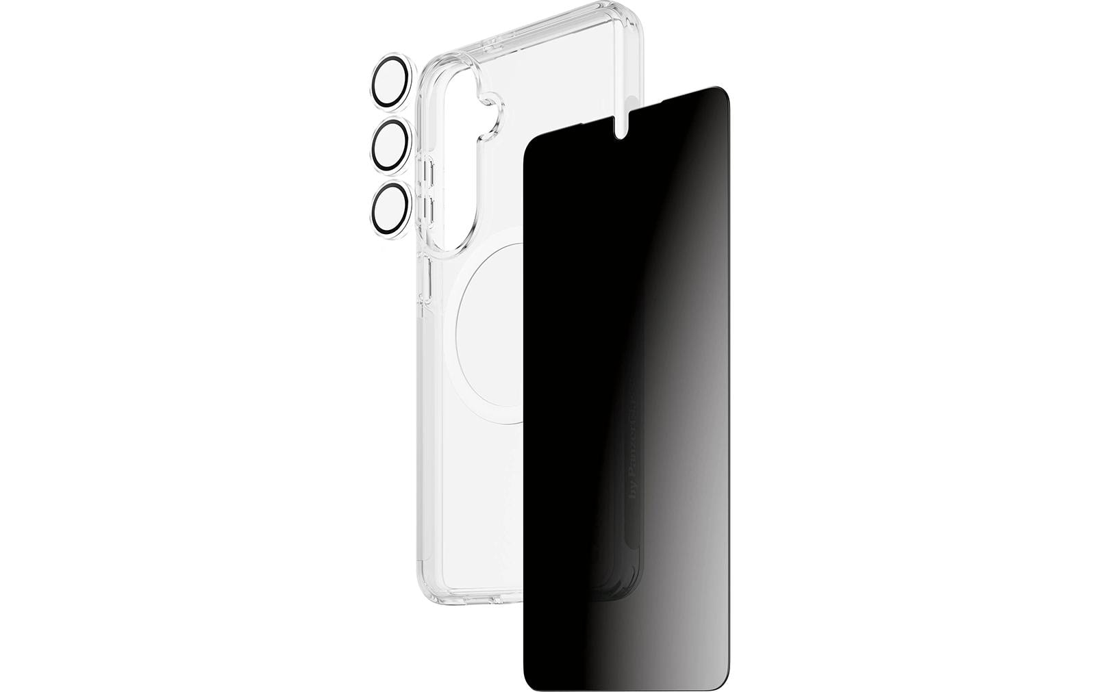 PanzerGlass Film de protection d'écran »3-in-1 Protection Privacy Bundle« für Samsung Galaxy S26+ Displayschutzfolie, Schutzfolie, Bildschirmschutz, kratz- & stossfest
