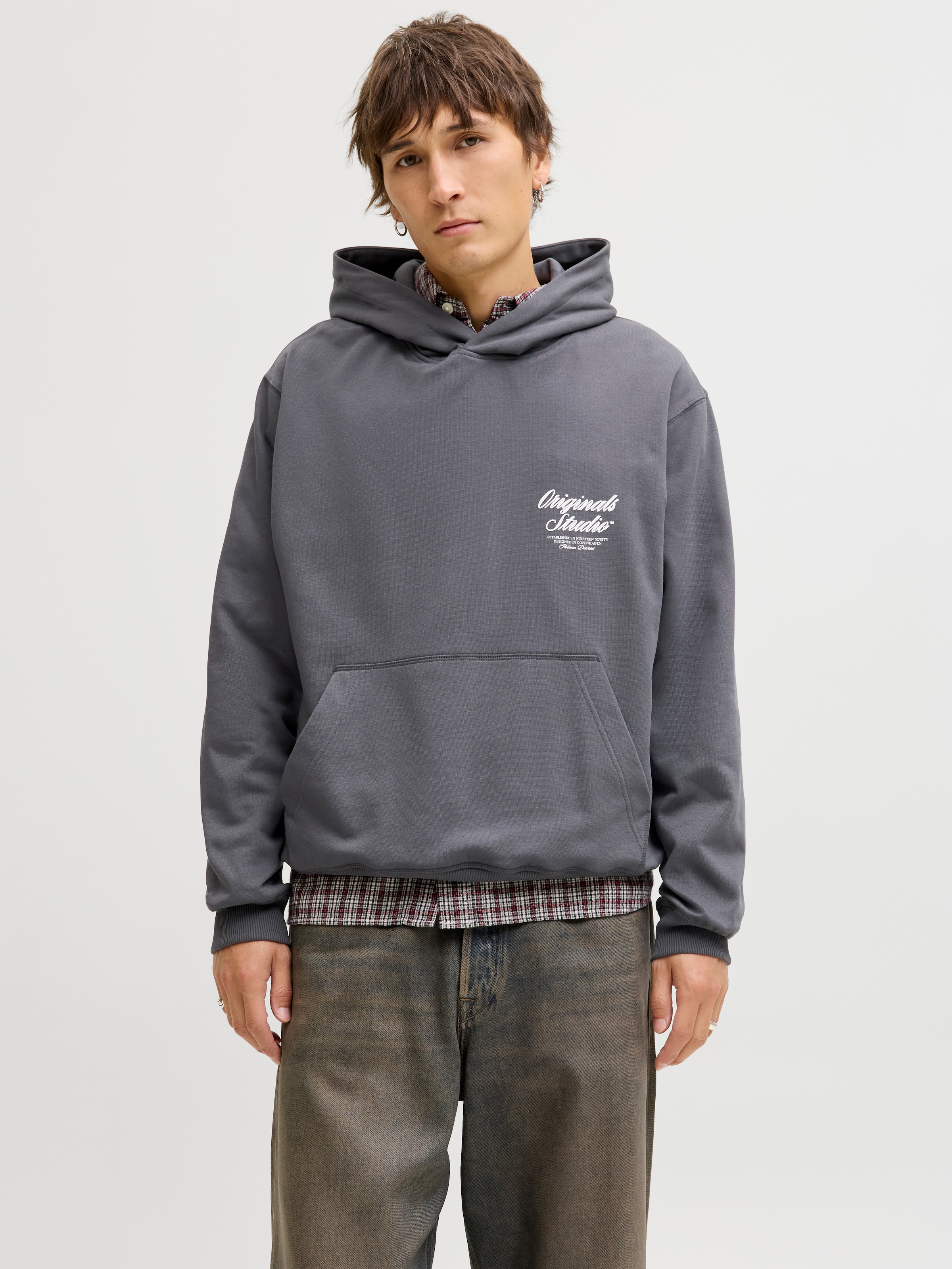 Jack & Jones Sweat à capuche »JORNORREBRO TYPO BACK SWEAT HOOD SN«, mit Print
