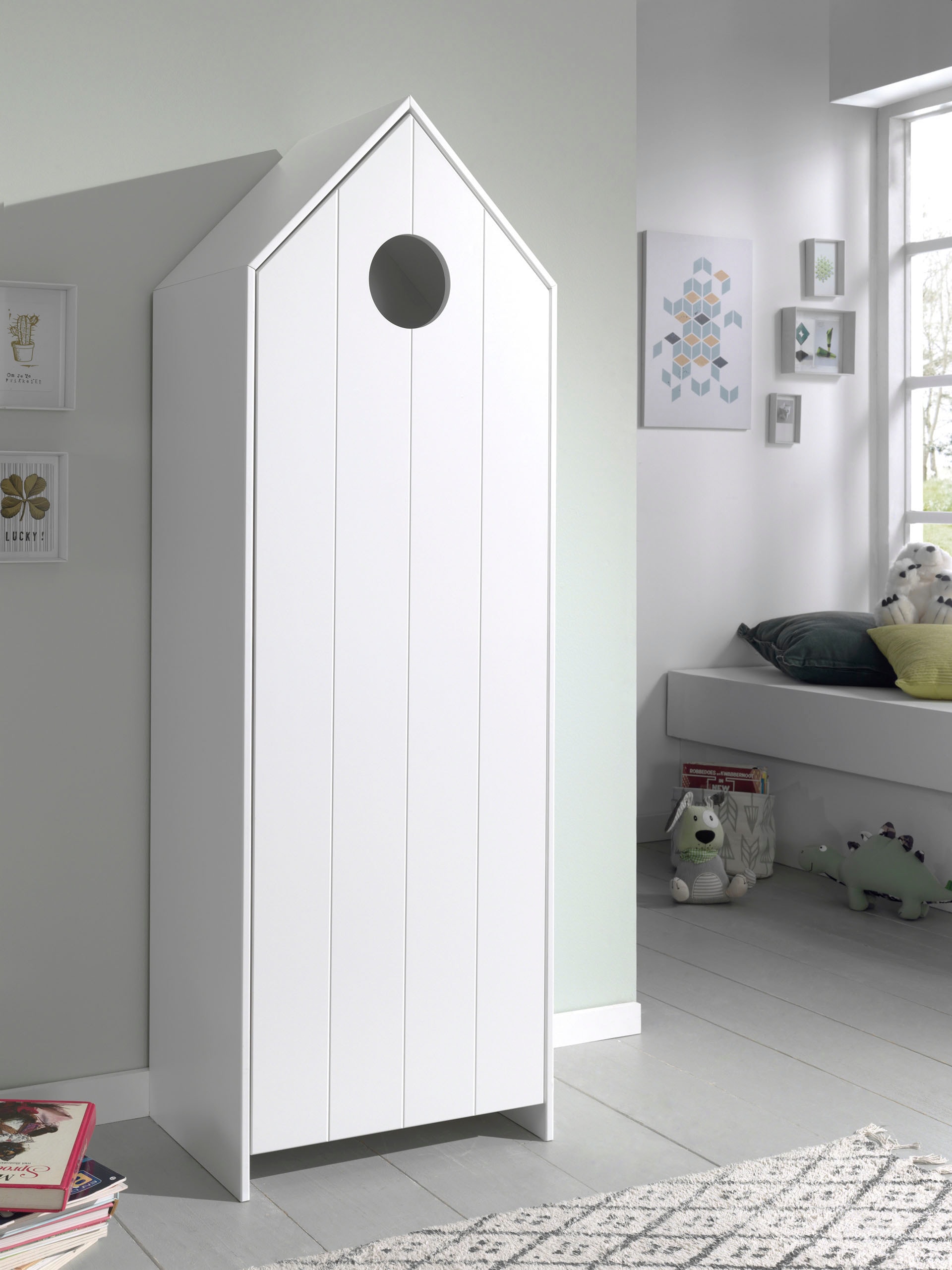 Vipack Kleiderschrank »Casami, mit Soft-Close, viel Stauraum, TOP modern« B/H/T ca. 57,6x171,3x37cm, verschiedene Farben, Strandhaus-Optik,  als Kleider-/Wäscheschrank nutzbar, universell einsetzbar