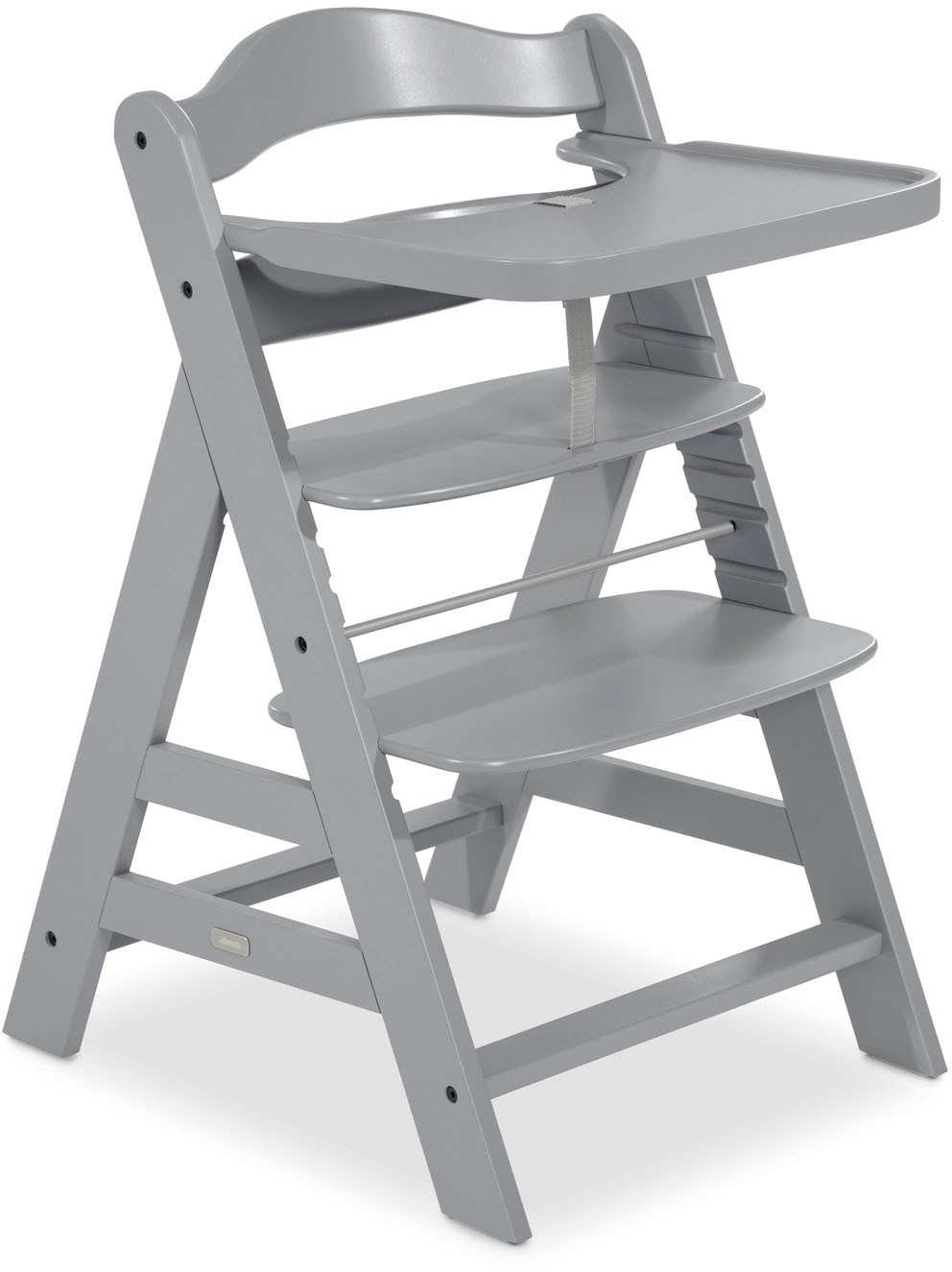 Hauck Plateau de chaise haute »Alpha Wooden Tray Essbrett, grey« für Hochstühle Alpha+ und Alpha+ Select