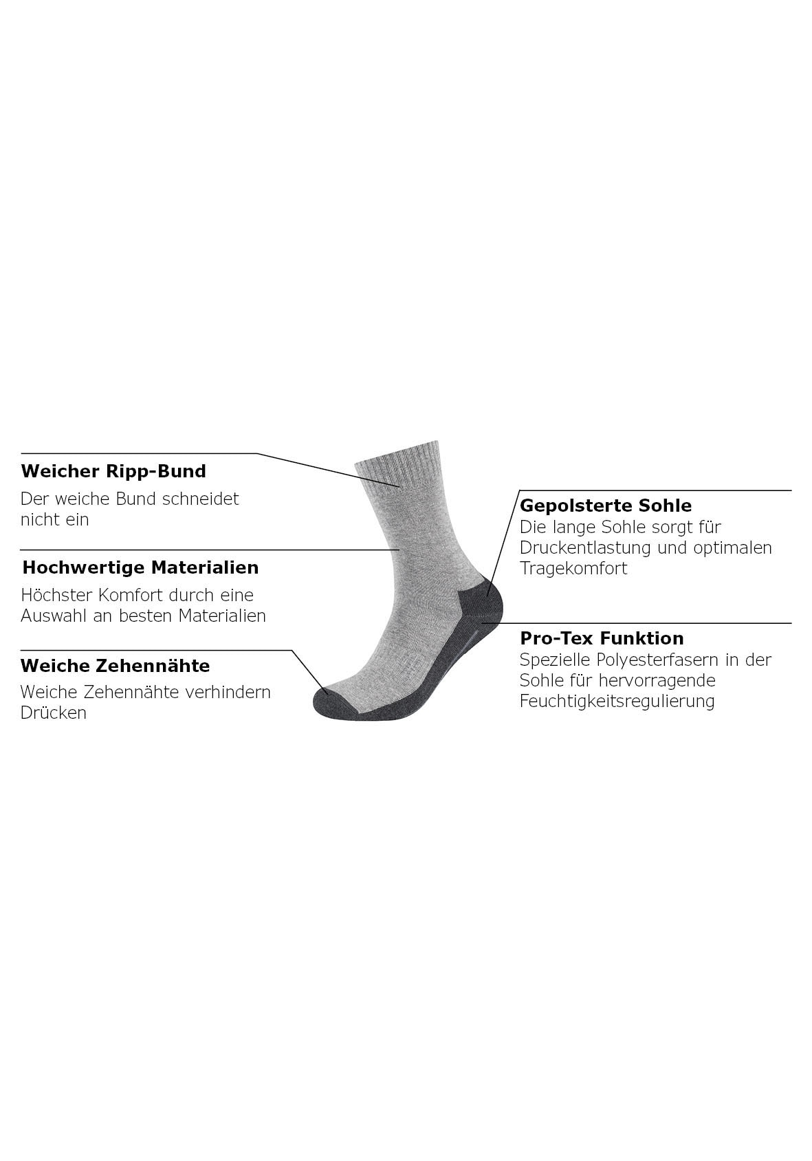 Camano Sportsocken, (Packung, 4 Paar)