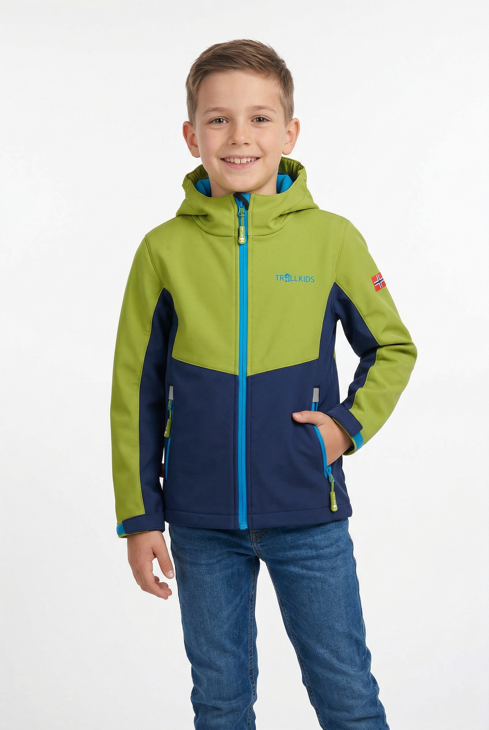 TROLLKIDS Veste softshell »KIDS KRISTIANSAND JACKET« für Kinder und Jugendliche, sportlicher Stil