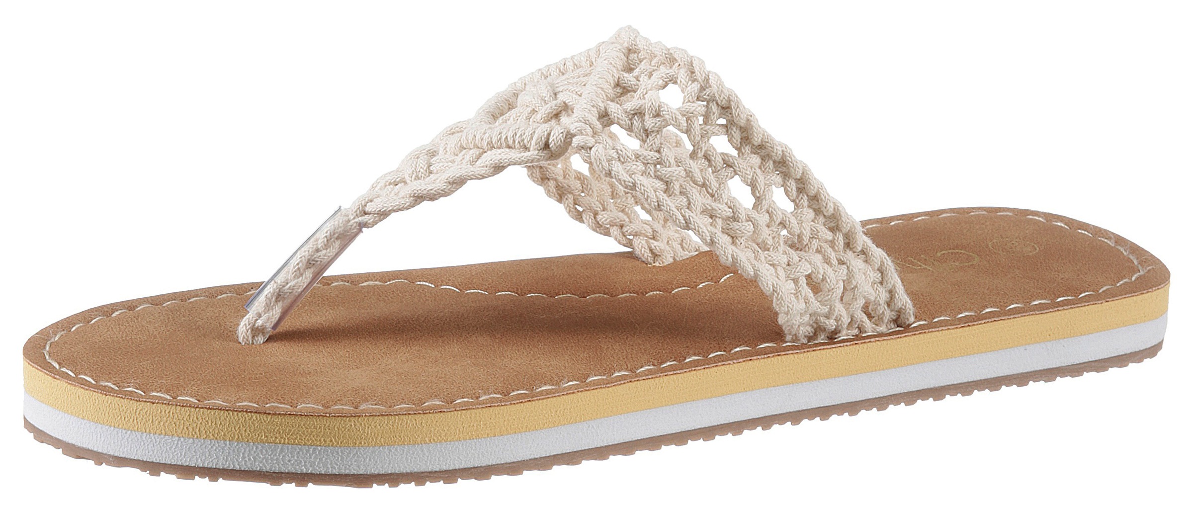 Image of CITY WALK Zehentrenner, in gehäkeltem Look, Peta approved vegan bei Ackermann Versand Schweiz