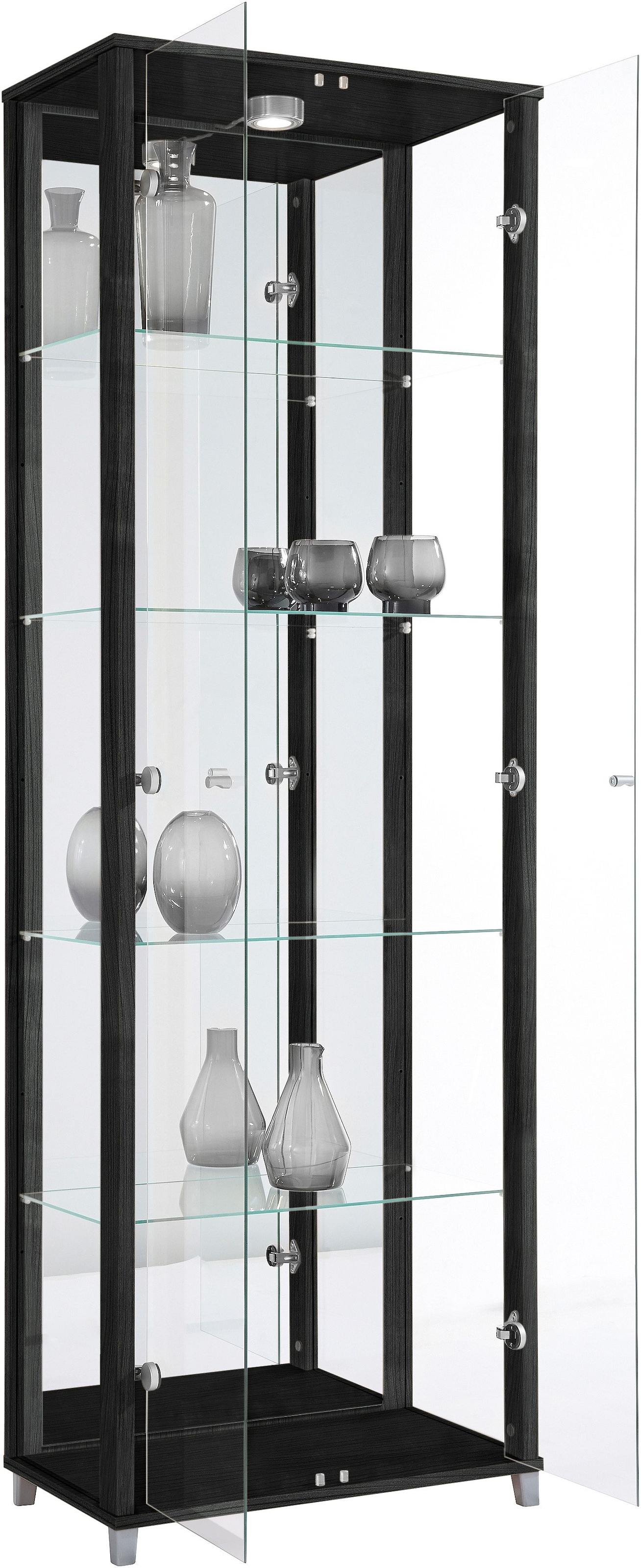 fif möbel Vitrine »OPTIMA«, Standvitrine/Glasvitrine 2x Glastür,perfekt für Sammler,Sammlervitrine