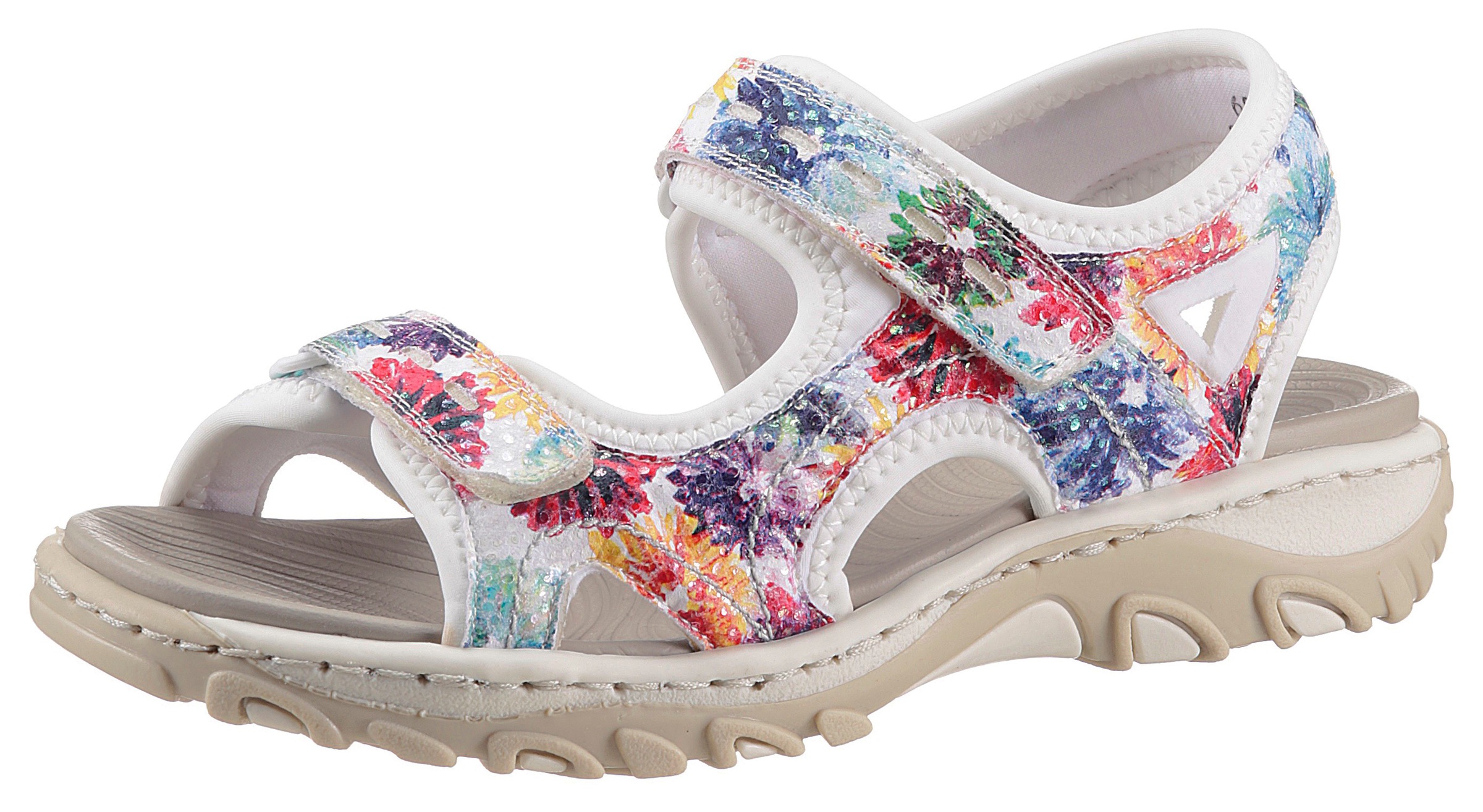 Image of Rieker Riemchensandale, mit geblümtem Druck bei Ackermann Versand Schweiz