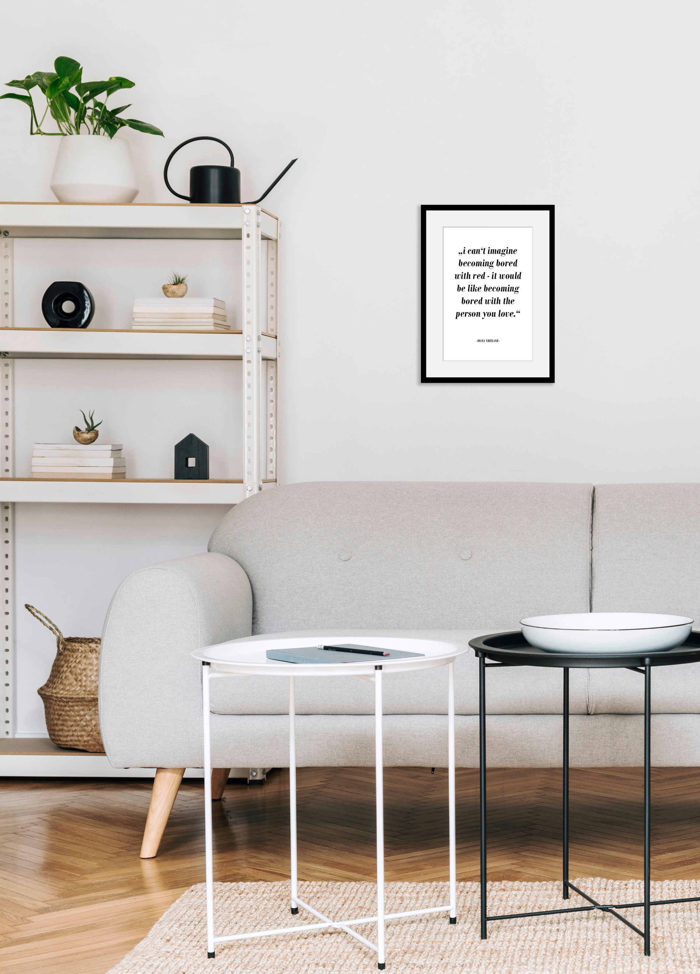 queence Image »Lea« 1 cuis tlg. HD Premium Poster-Druck inkl. Holzrahmen