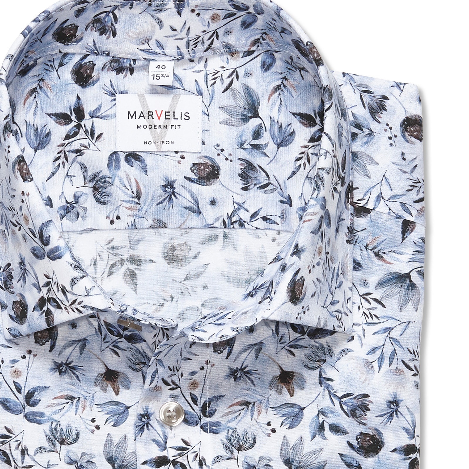 MARVELIS Langarmhemd mit floralem  Allover-Print