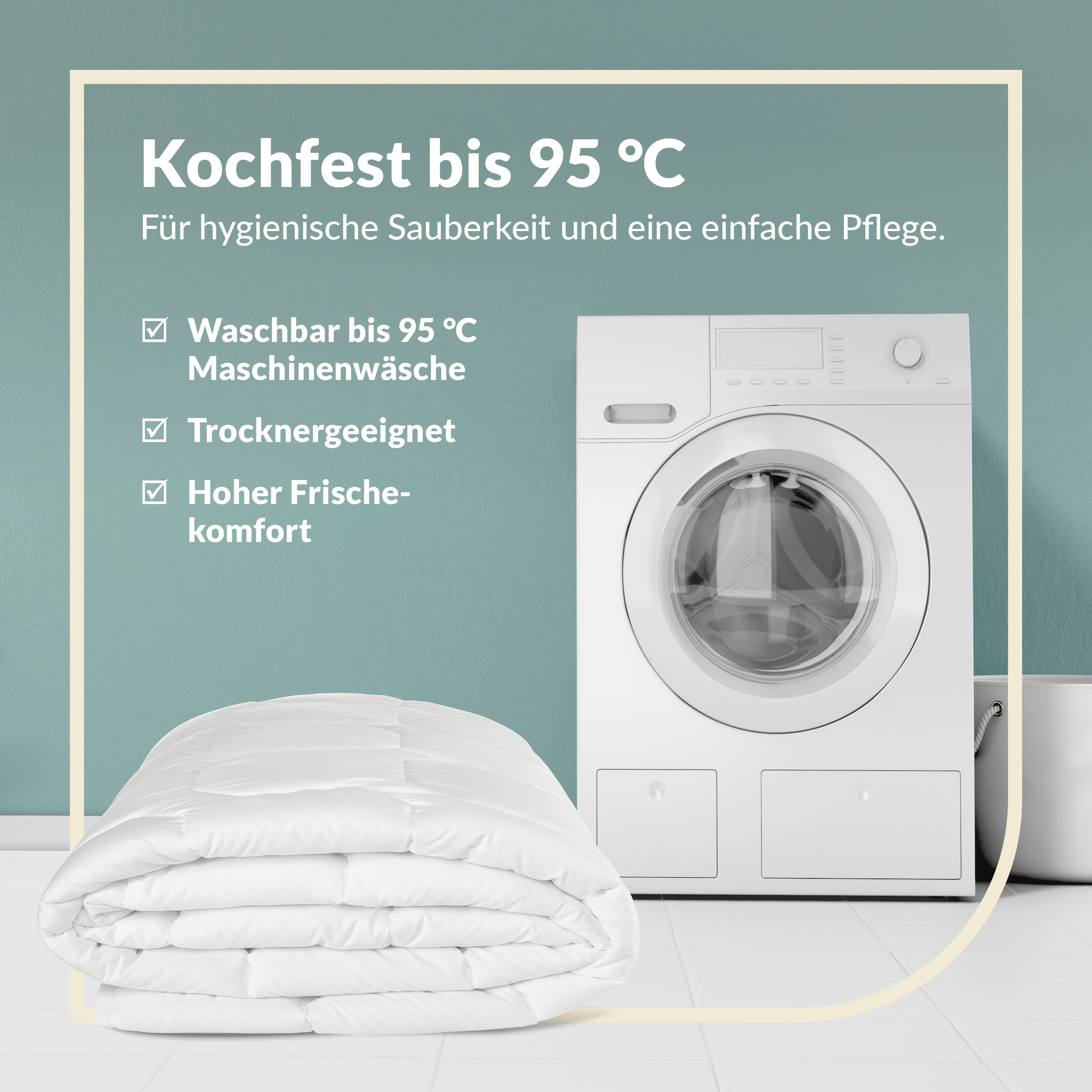 fan Couette en coton »Kansas, Bettdecken für Sommer und Winter, Decke« léger Füllung 100 % coton 1 cuis tlg. Couette 135x200 cm, 155x220 cm et autres tailles, Made in Germany