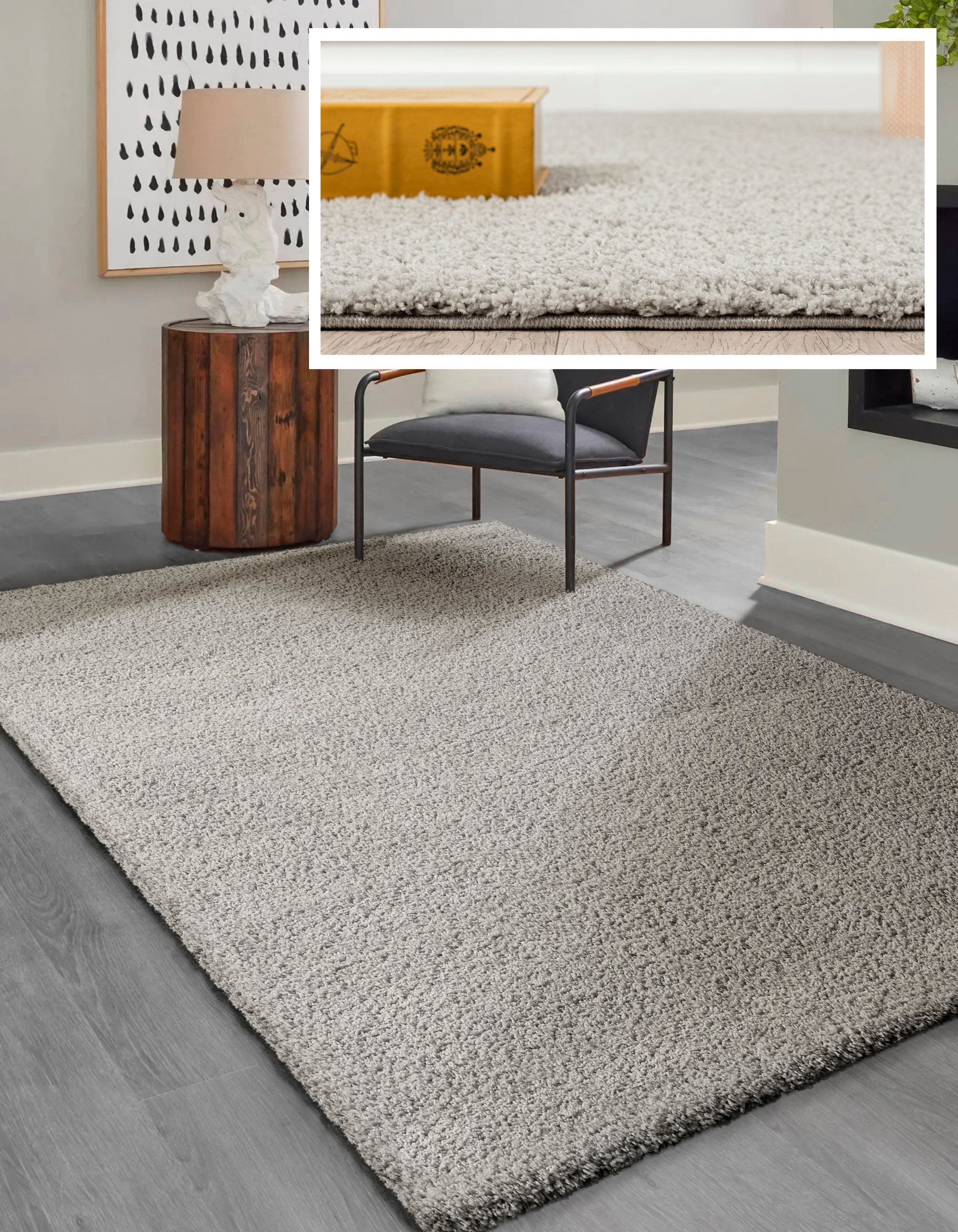 merinos Hochflor-Teppich »Loja Shaggy 80320«, rechteckig, 35 mm Höhe, weicher Shaggy Langflorteppich, Wohnzimmer