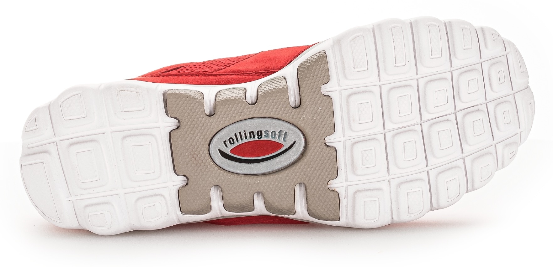 Gabor Rollingsoft Keilsneaker, mit Logoschriftzug, Freizeitschuh, Halbschuh, Schnürschuh