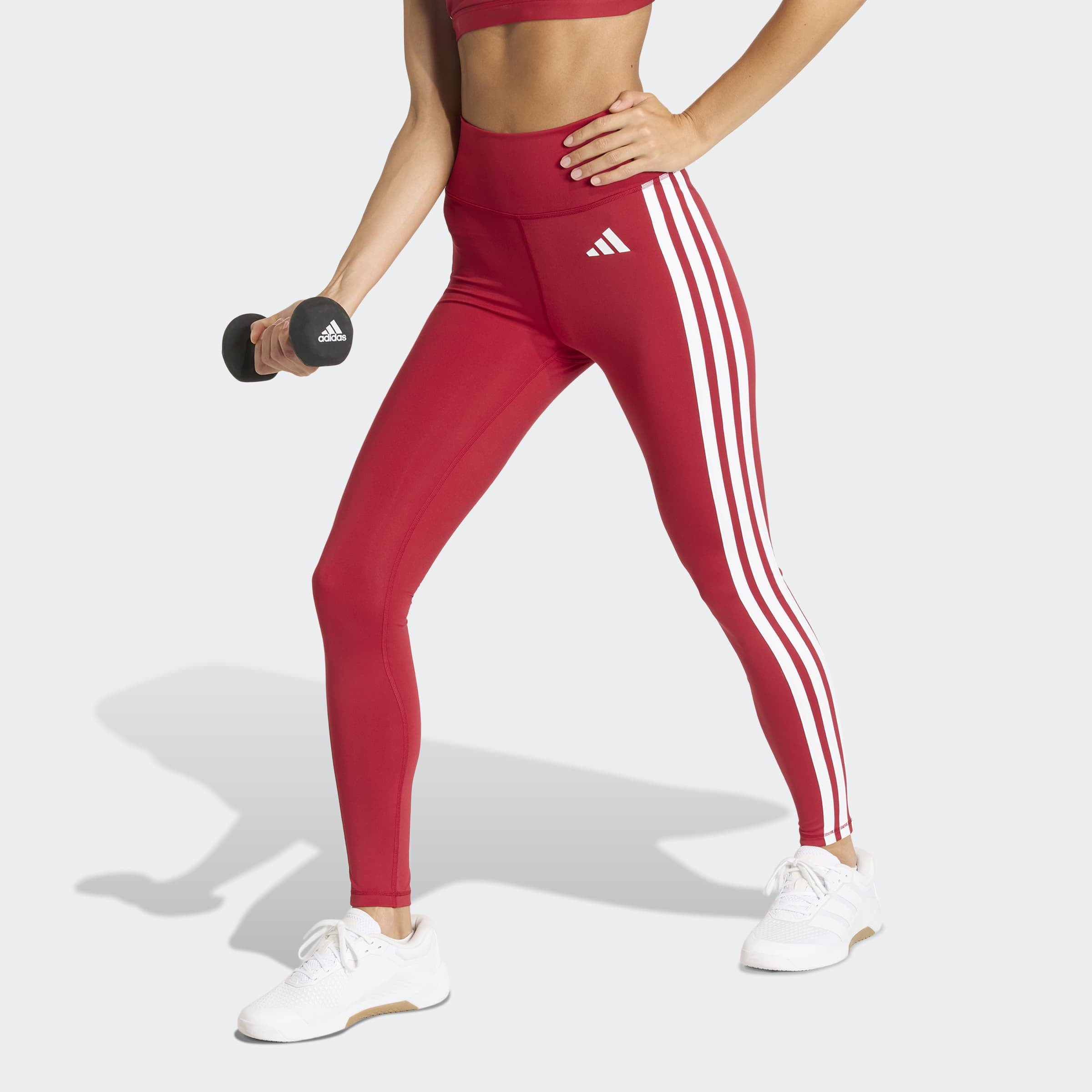 adidas Performance Caleçon d'entraînement »OPTIME ESSENTIALS 3-STREIFEN 7/8-LEGGINGS«