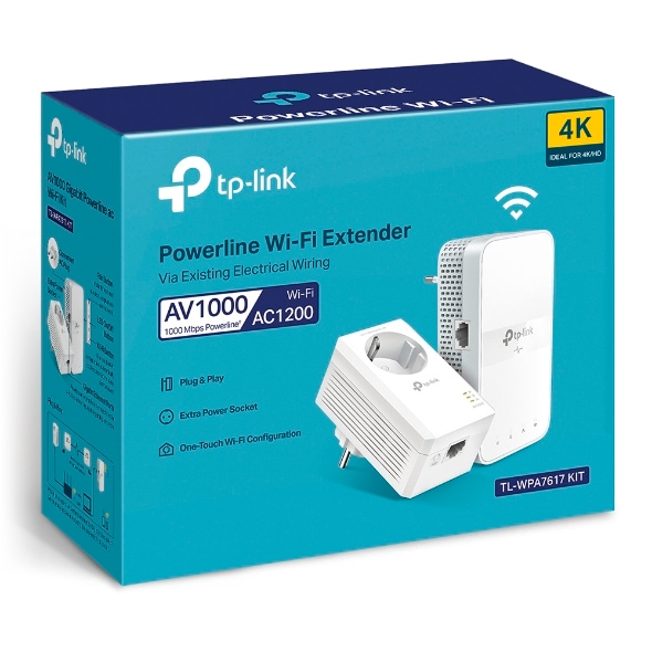 TP-Link WLAN-Repeater »TL-WPA7619 KIT(DE) AV1000 Powerline WLAN AC1200«