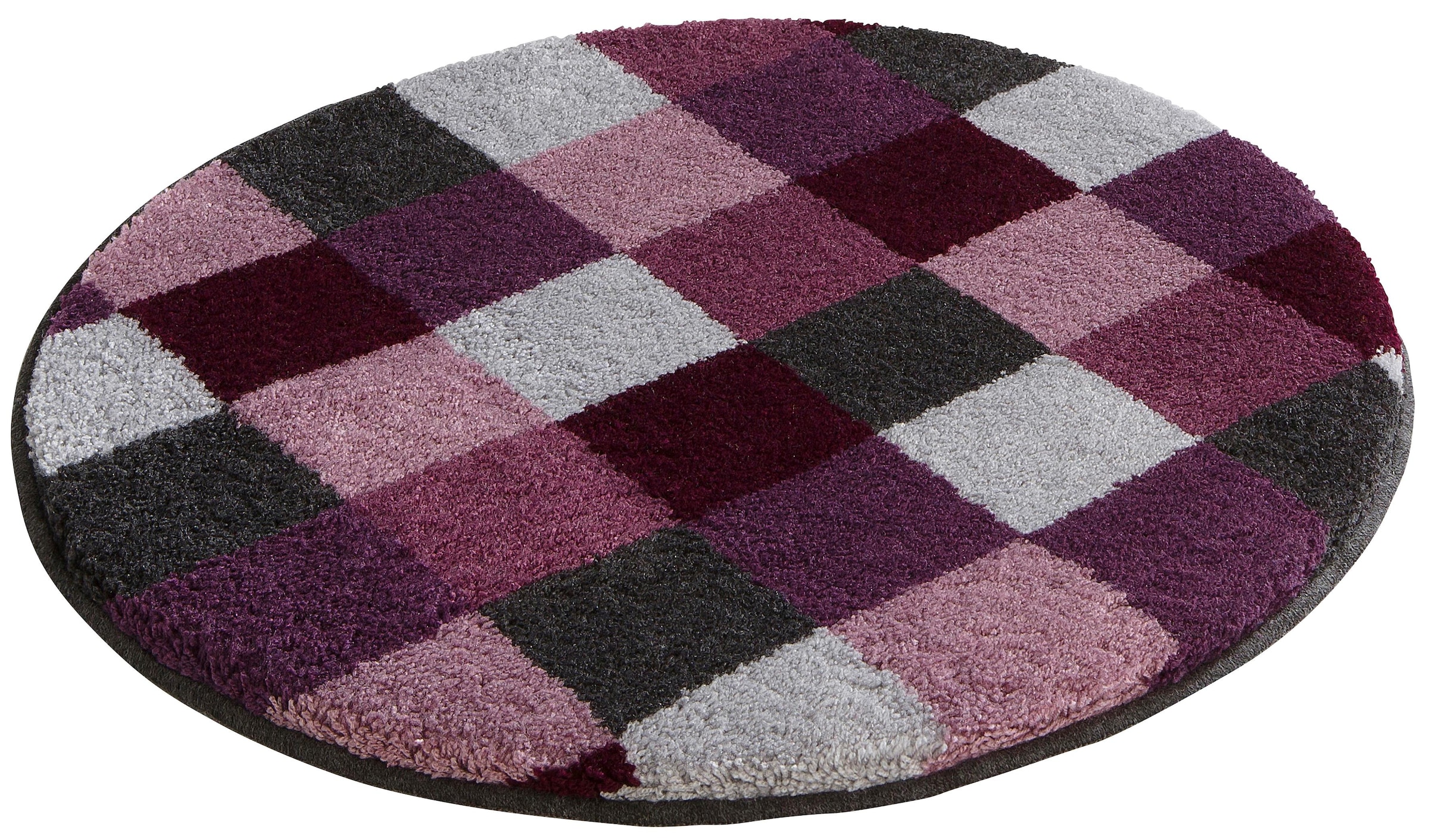 Grund Badematte »Mosaik, Badvorleger, Badezimmer Teppich, sehr weich«, rutschhemmend beschichtet, fussbodenheizungsgeeignet, angenehm weich, auch als 3 teiliges Set erhältlich, Made in Europe