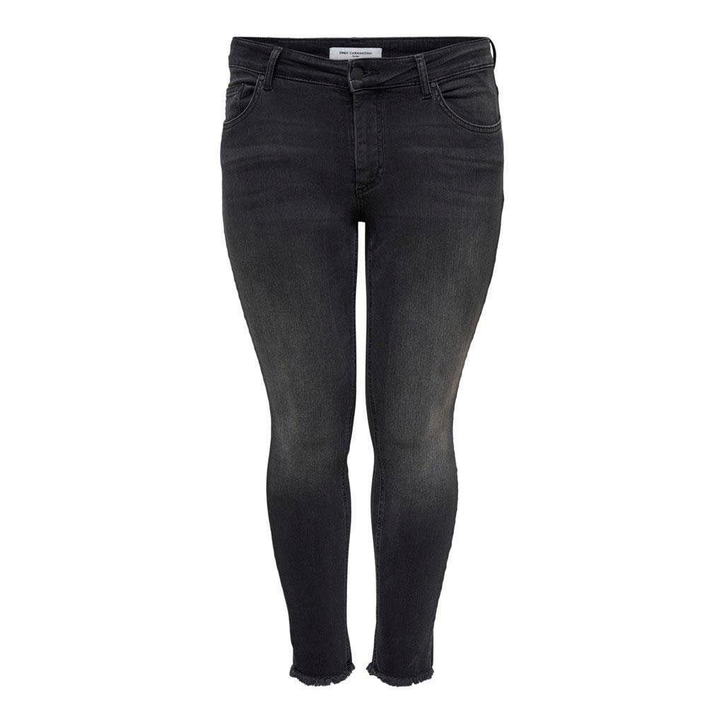 ONLY CARMAKOMA Skinny-fit-Jeans »CARWILLY REG SK ANK JNS«, in washed-out Optik