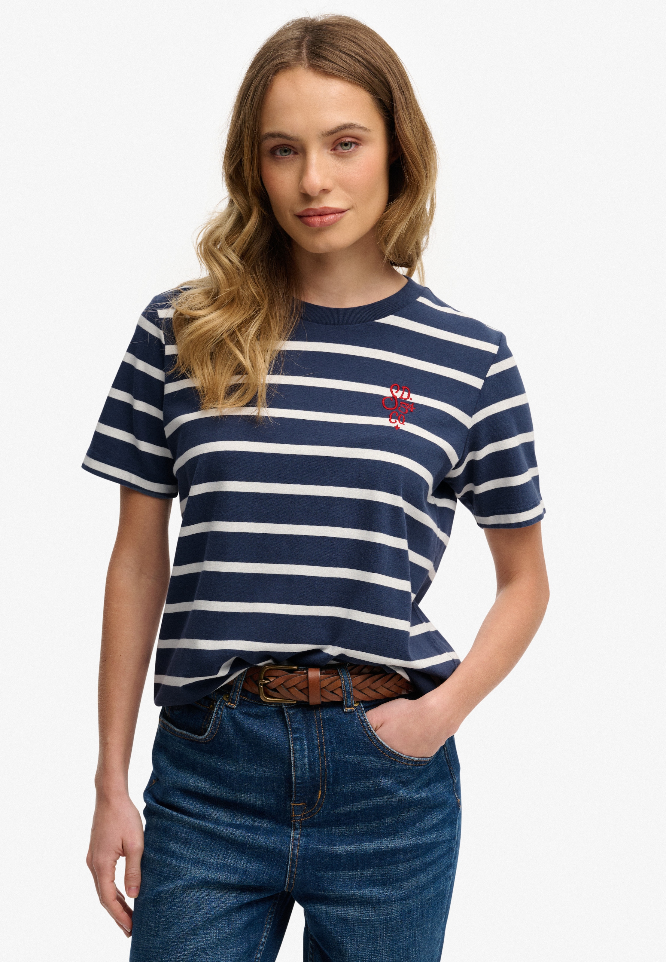 Image of Superdry Kurzarmshirt "Heritage Hamptons Stripe Tee"