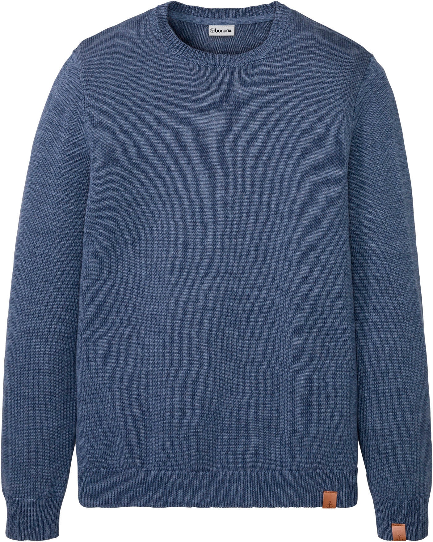 bonprix Pull en tricot aus Baumwolle, mit Rundhalsausschnitt, für vielseitige Anlässe