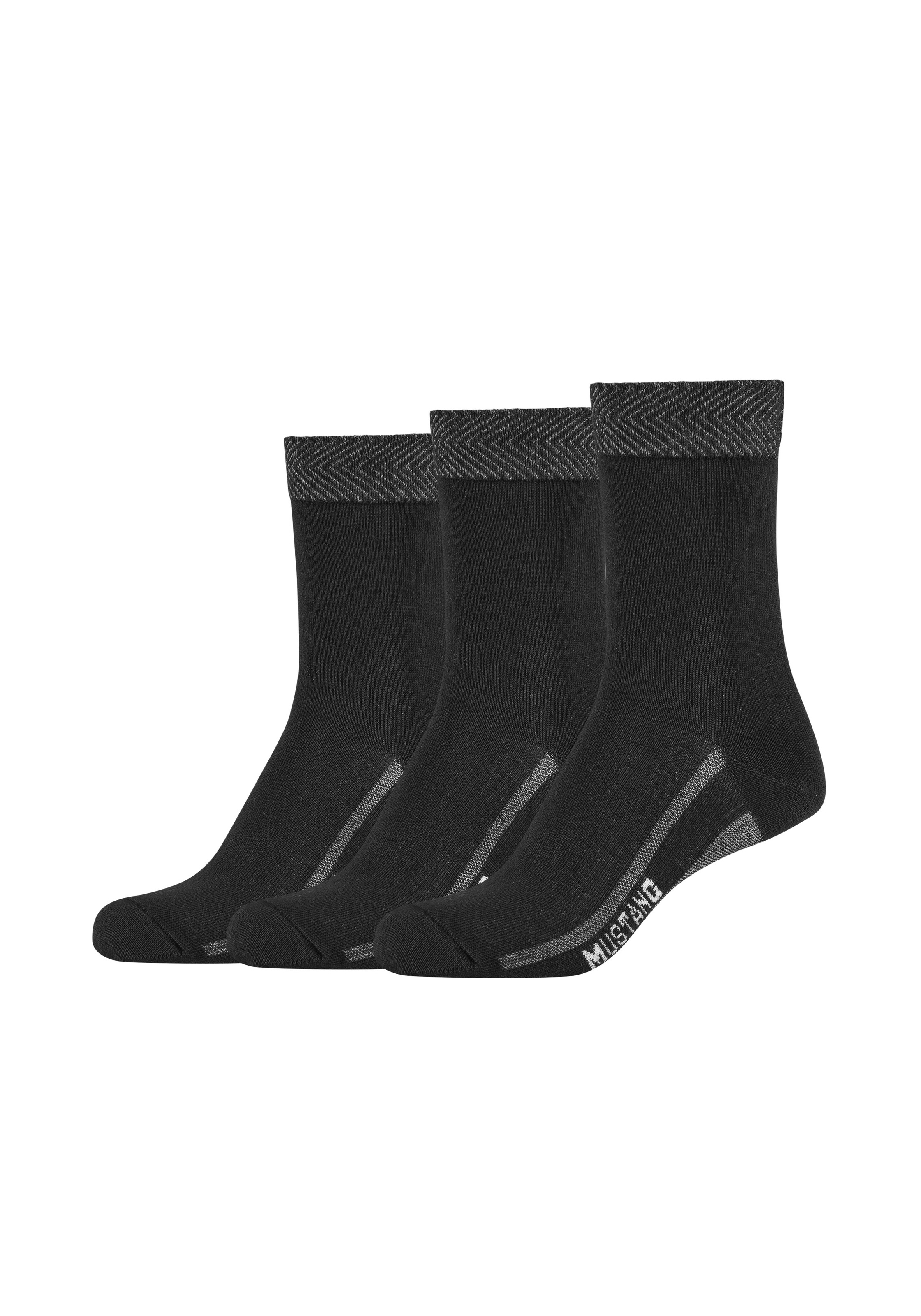 MUSTANG Socken 6 Paar tlg. mit verstärktem Fersen- und Zehenbereich